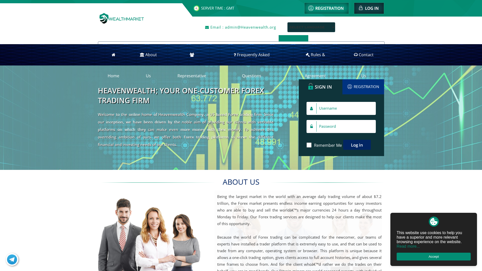 Screenshot of heavenwealth.org