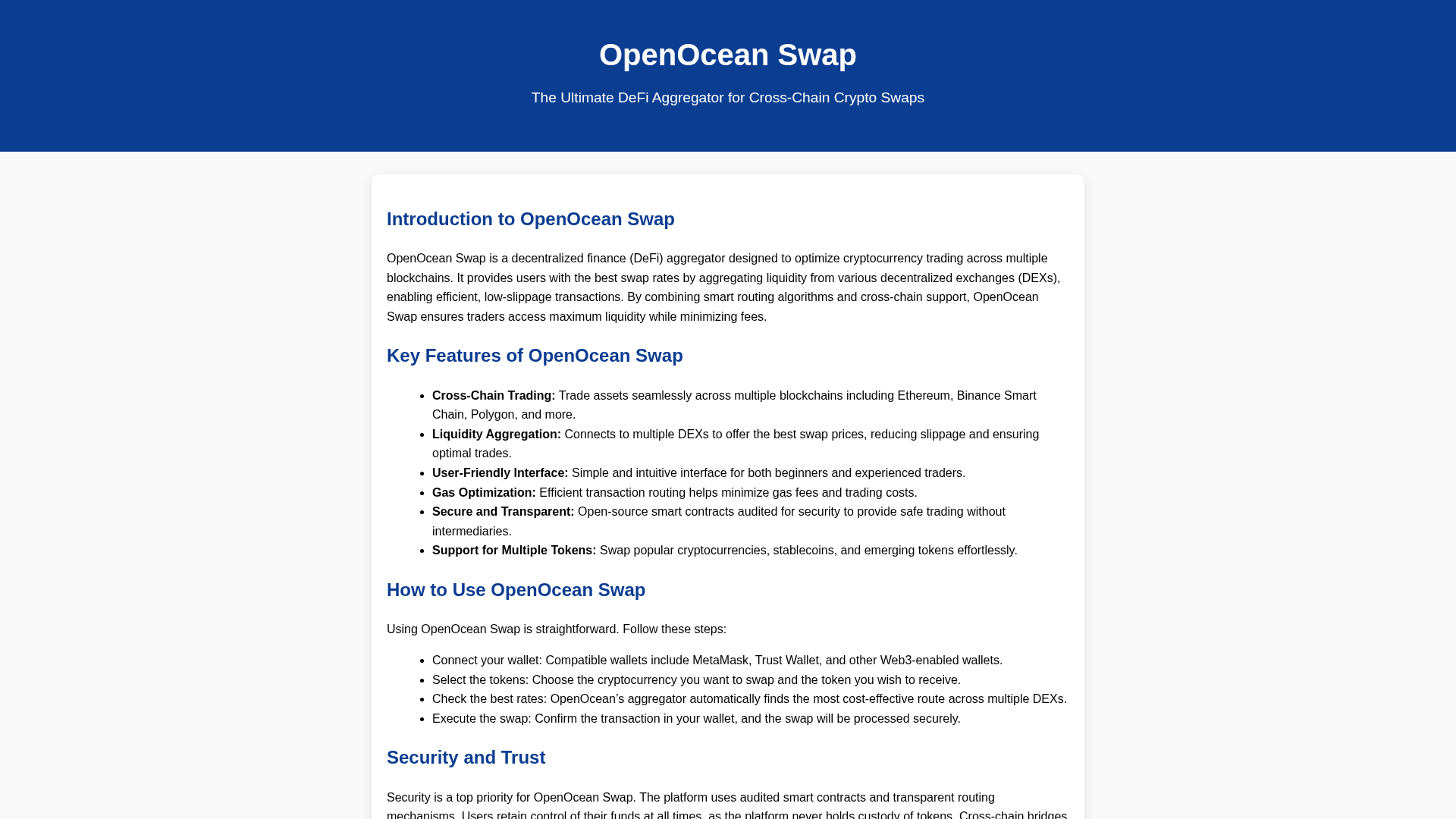 Screenshot of openoccean-swap-en-us.pages.dev