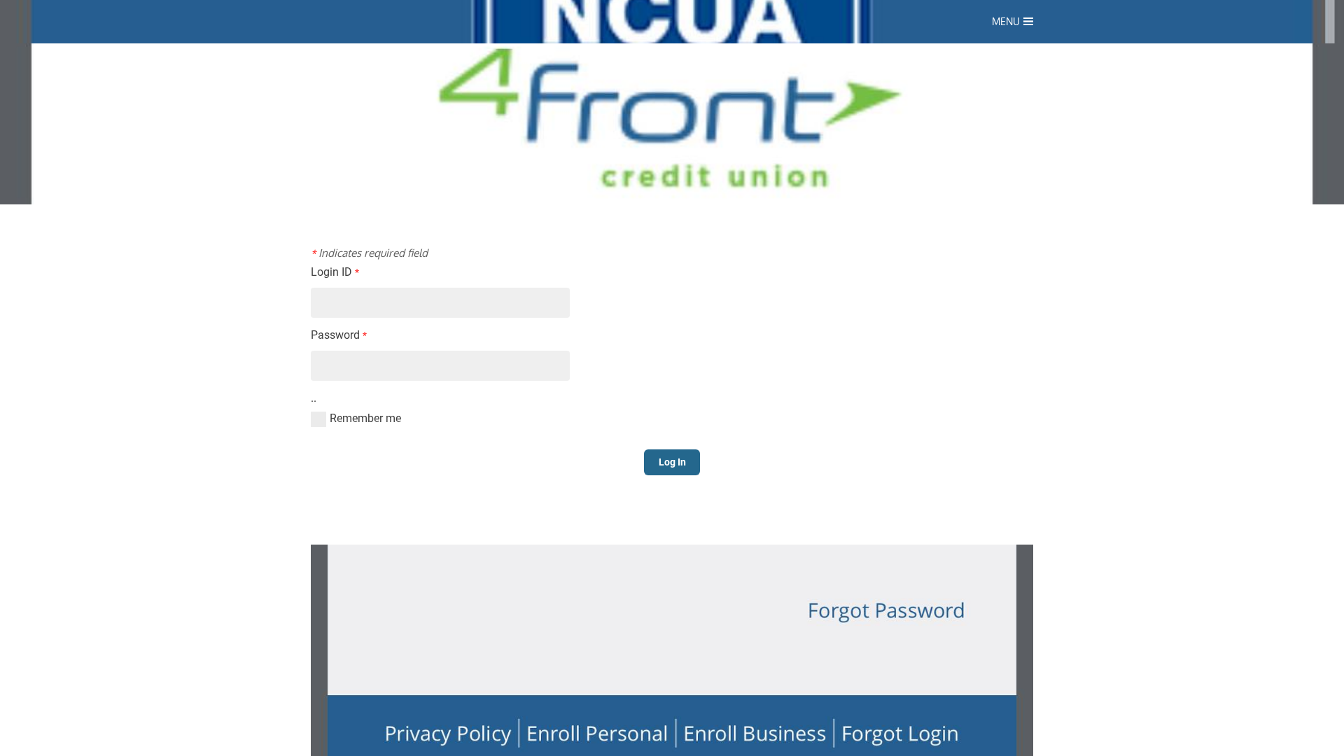 Screenshot of 4frontccu.weebly.com