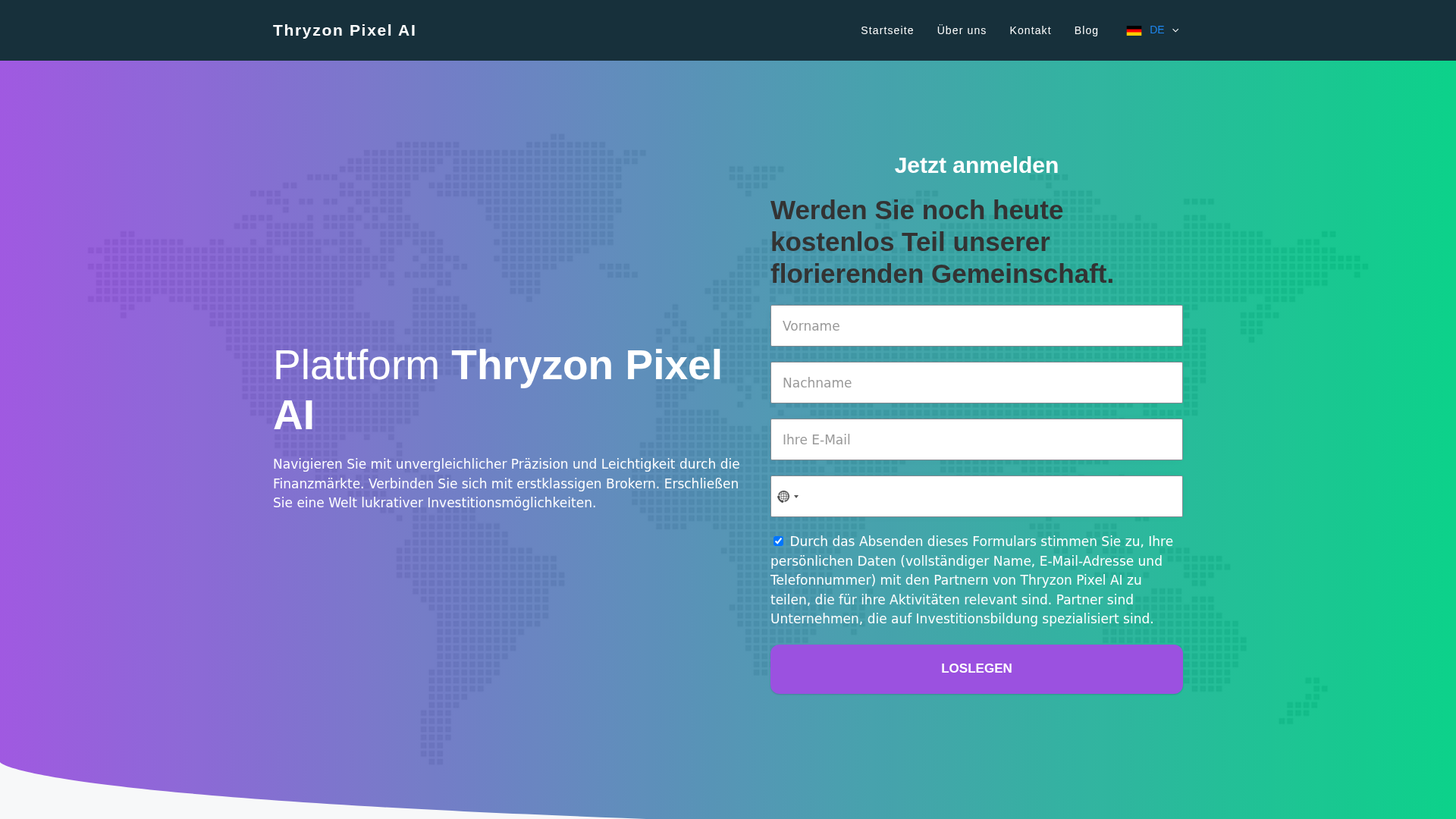 Screenshot of thethryzonpixelai.de