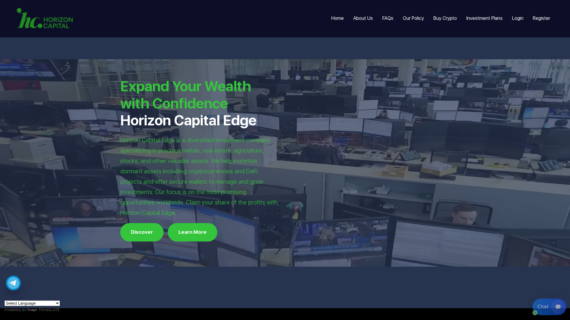 Screenshot of horizoncapitaledge.com
