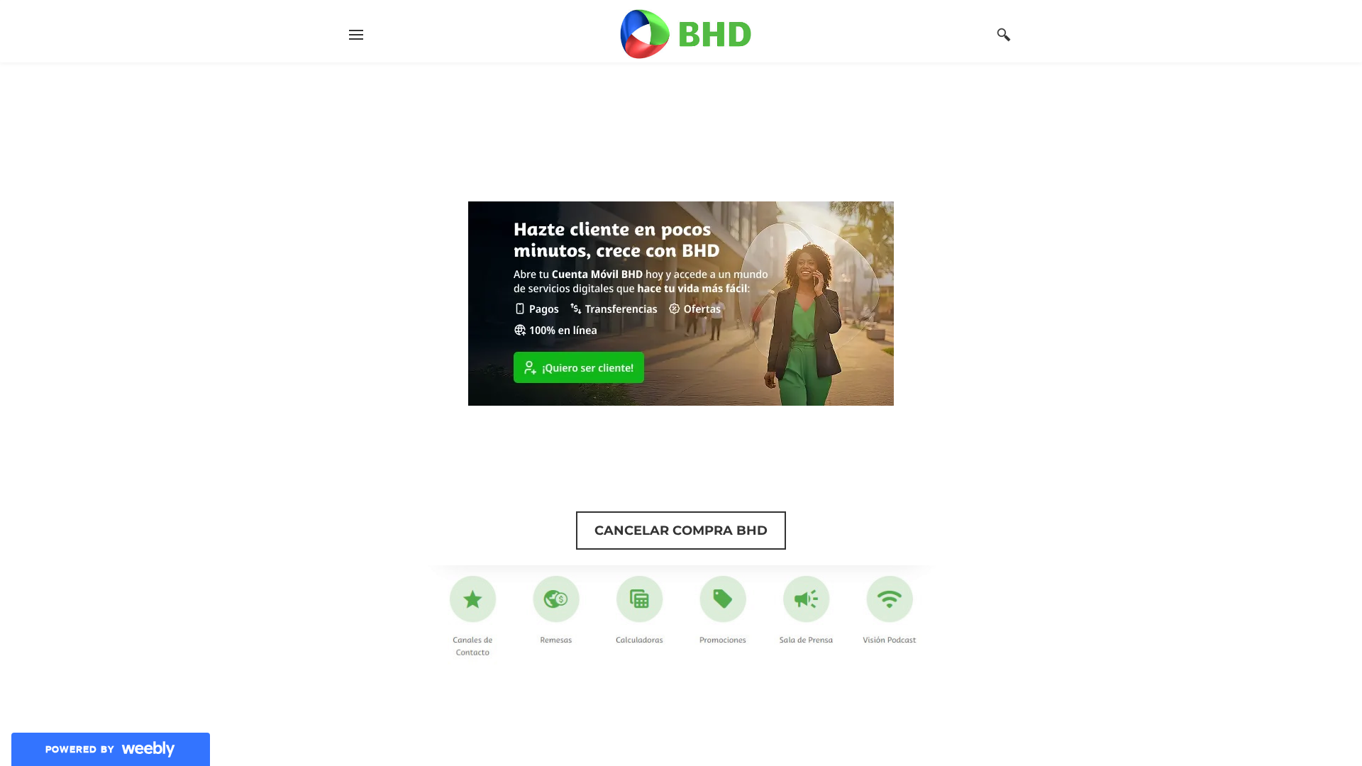 Screenshot of dop-cancele-compra-bhd-aqui-dom.weebly.com