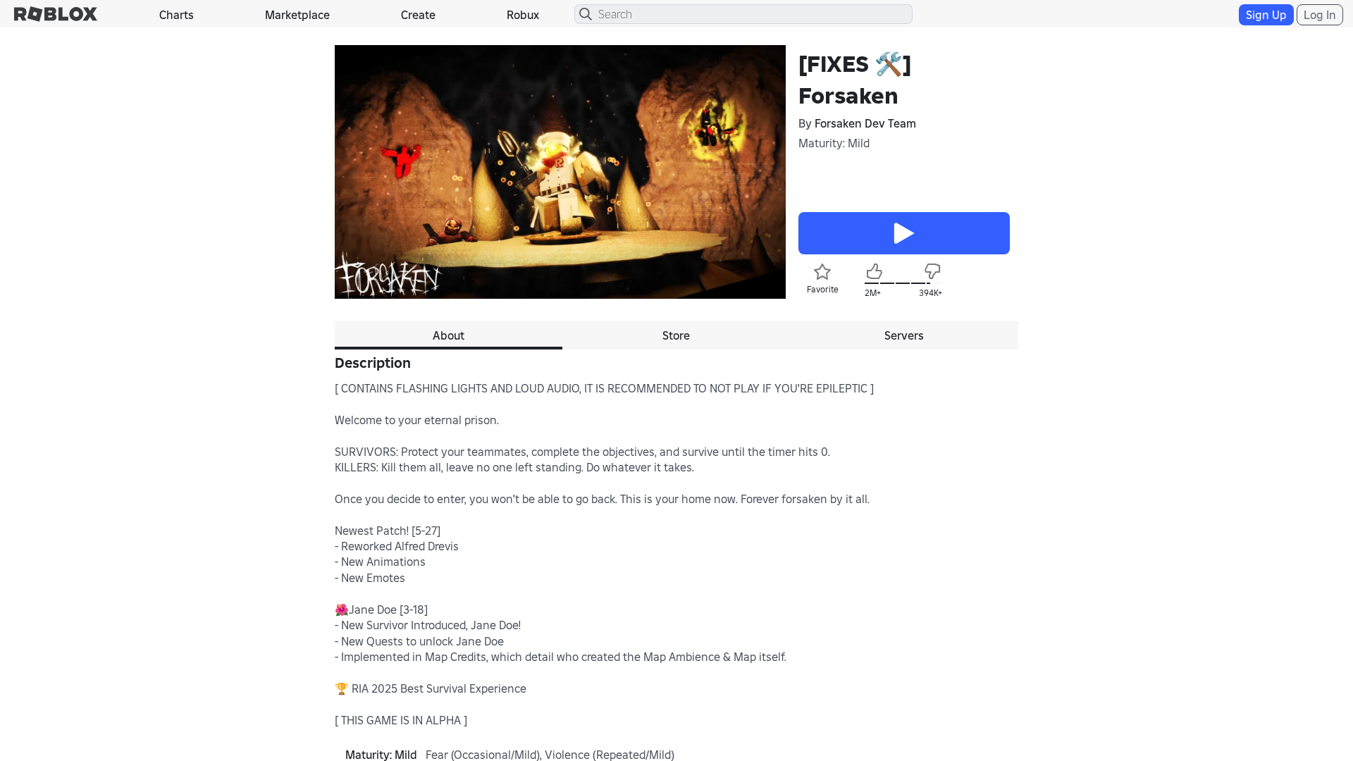 Screenshot of www.roblox.com.bi