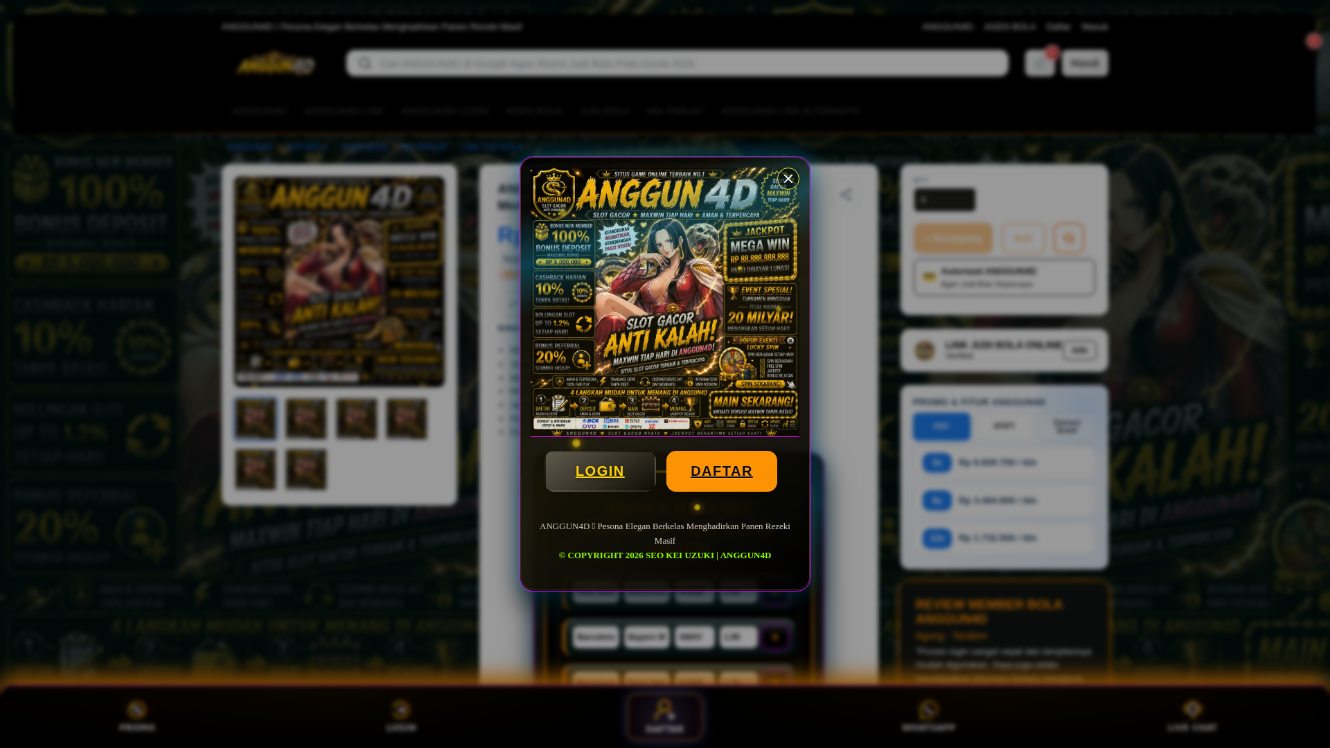 Screenshot of anggun4d.net