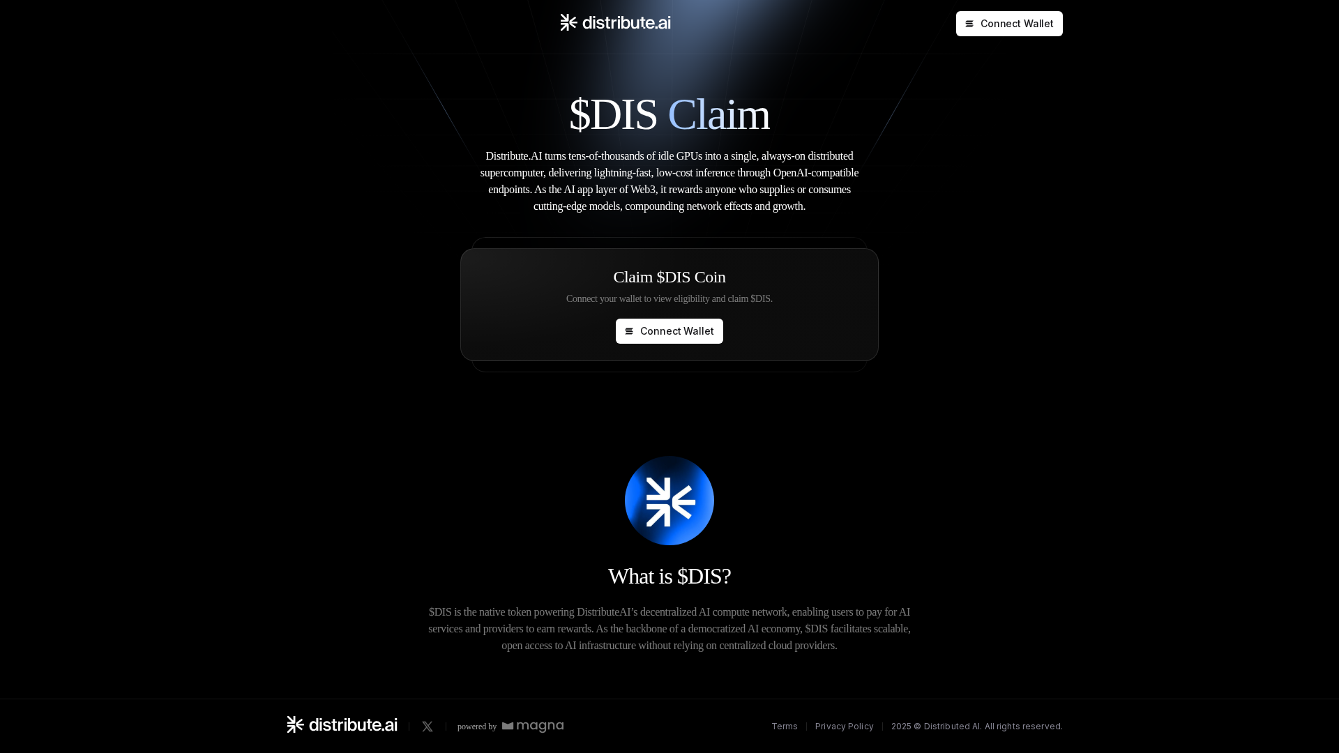 Screenshot of claimdistribute.pages.dev