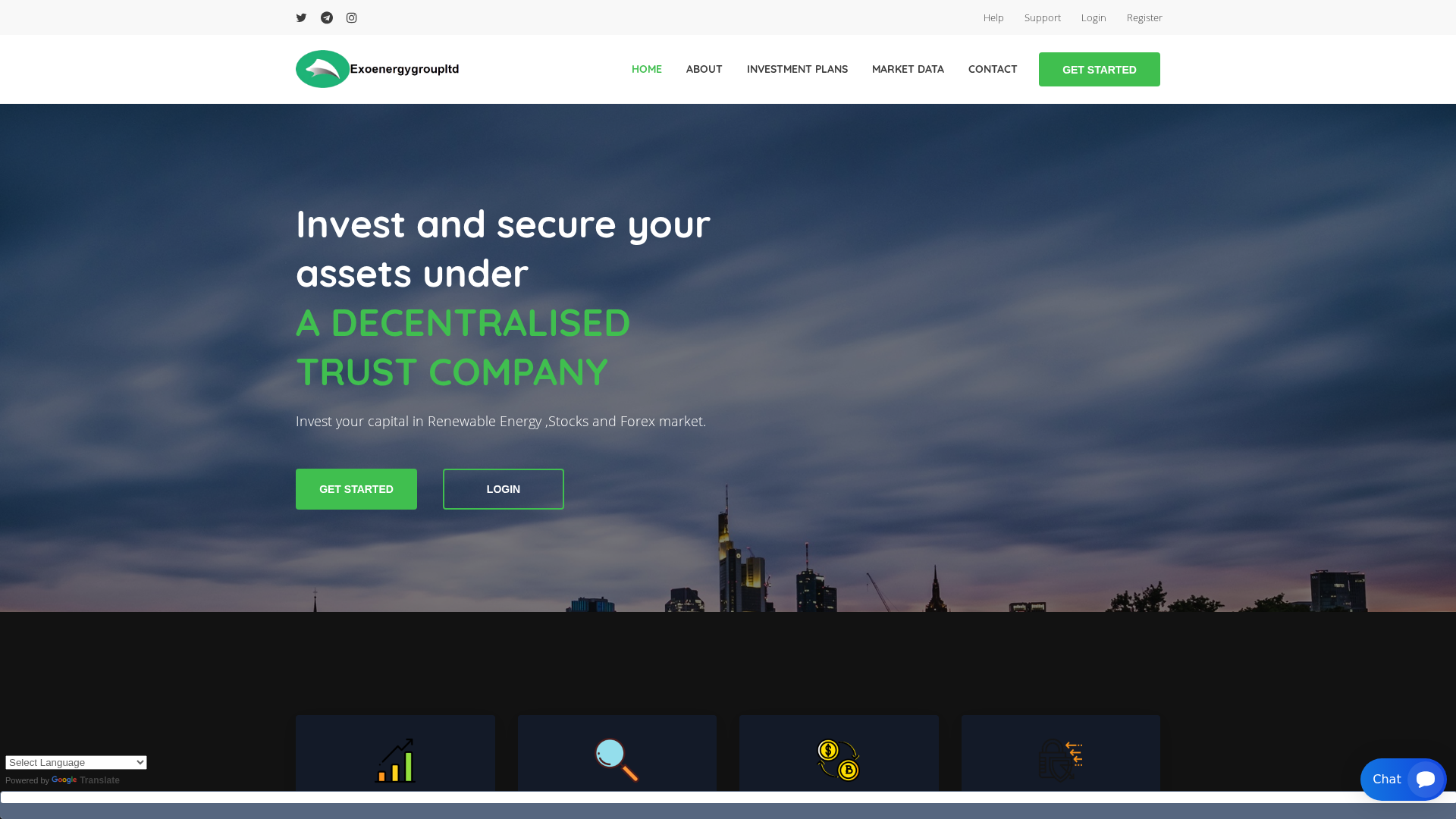 Screenshot of exogroupltd.net