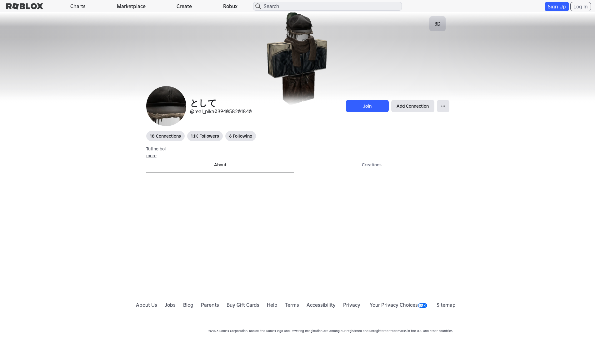 Screenshot of www.roblox.com.pt
