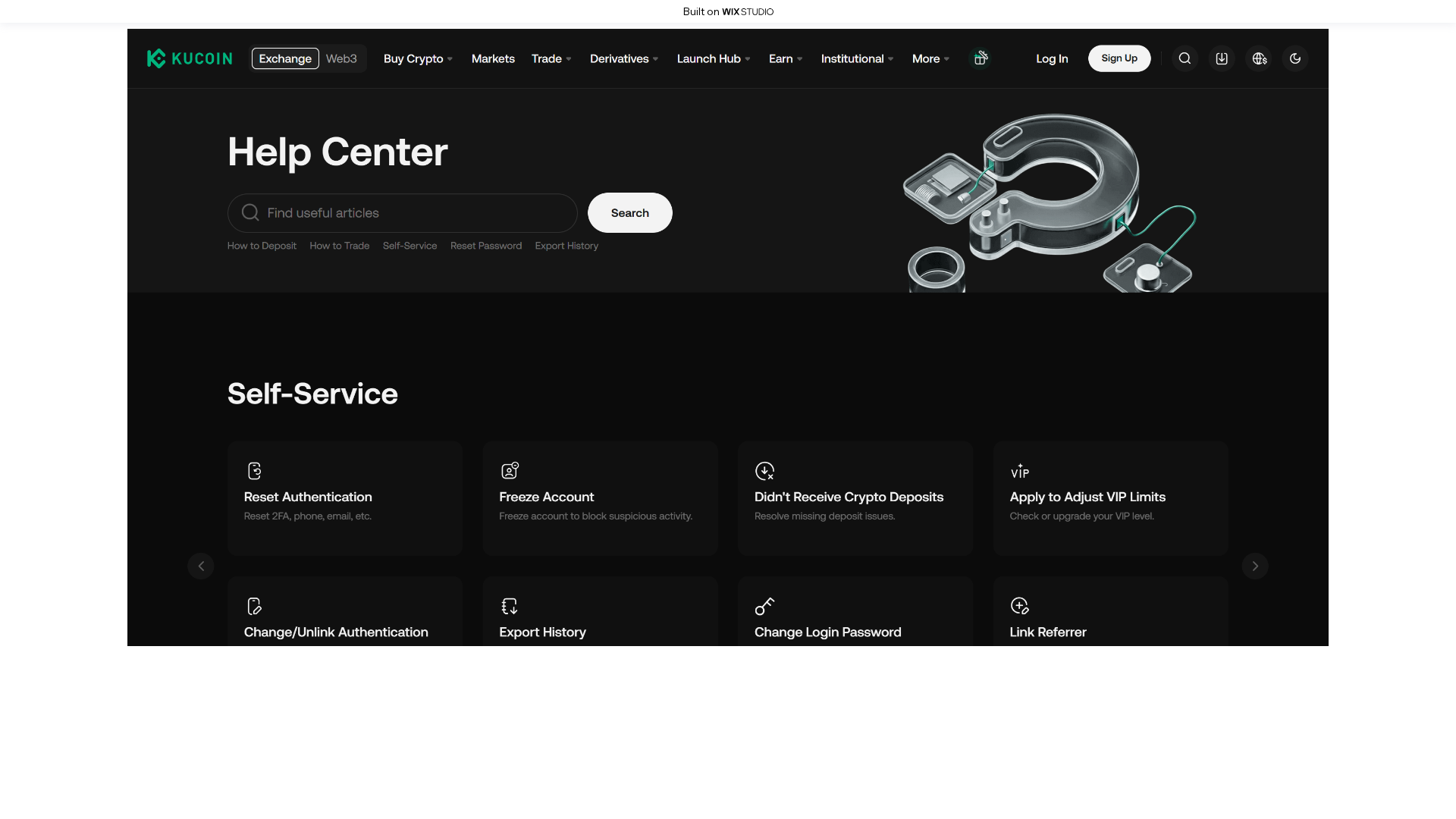 Screenshot of qucoiin.wixstudio.com