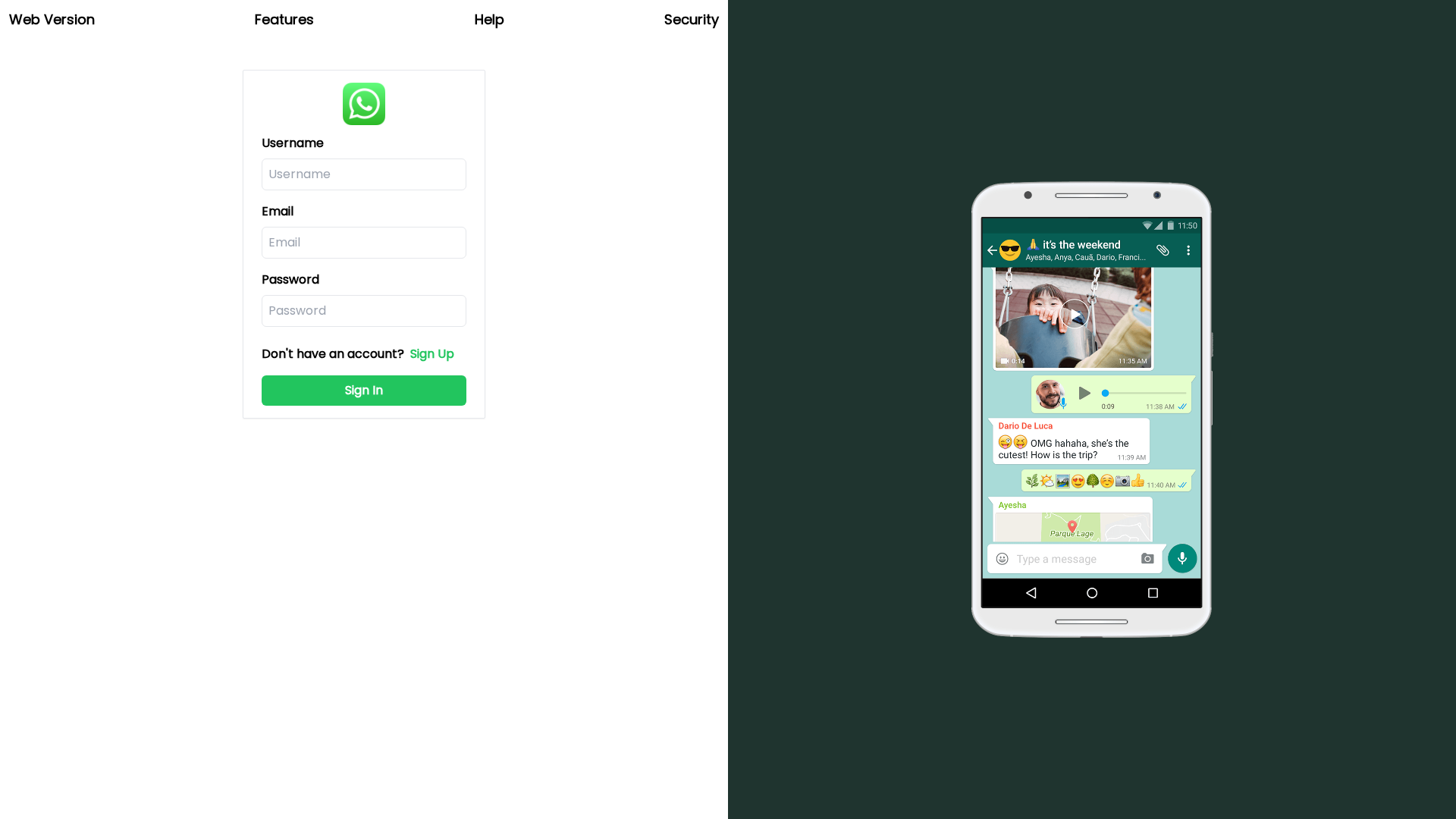 Screenshot of www.react-whatsapp-clone-ten.vercel.app
