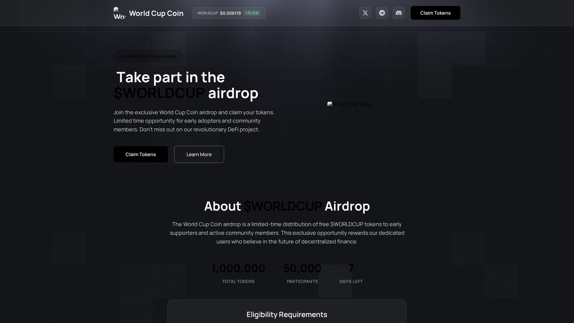 Screenshot of worldcupscoin.fun