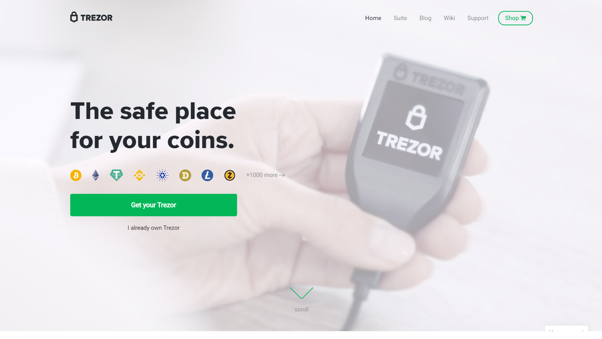 Screenshot of trezorwaallet.github.io