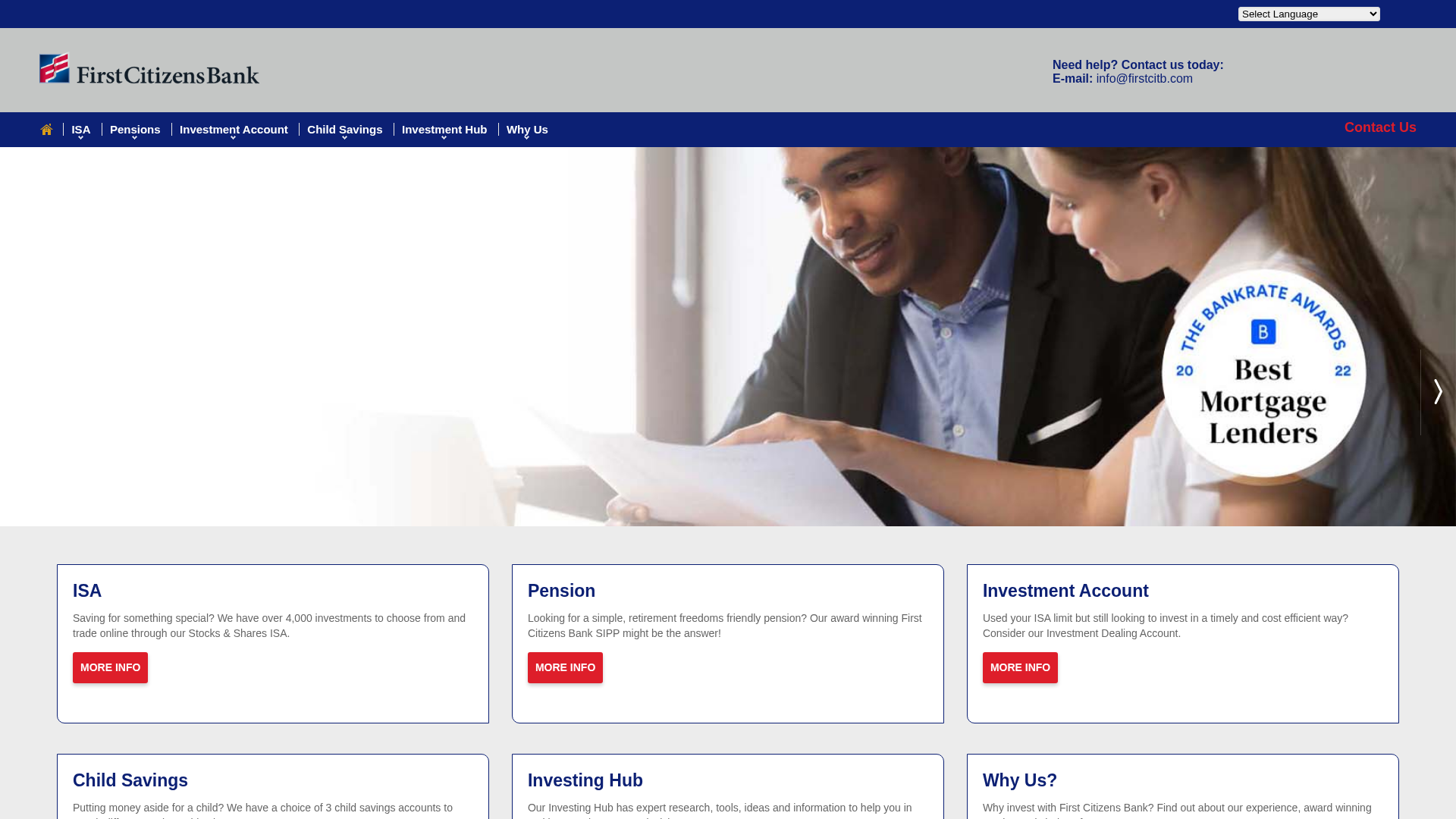 Screenshot of www.secure.firstcitb.com