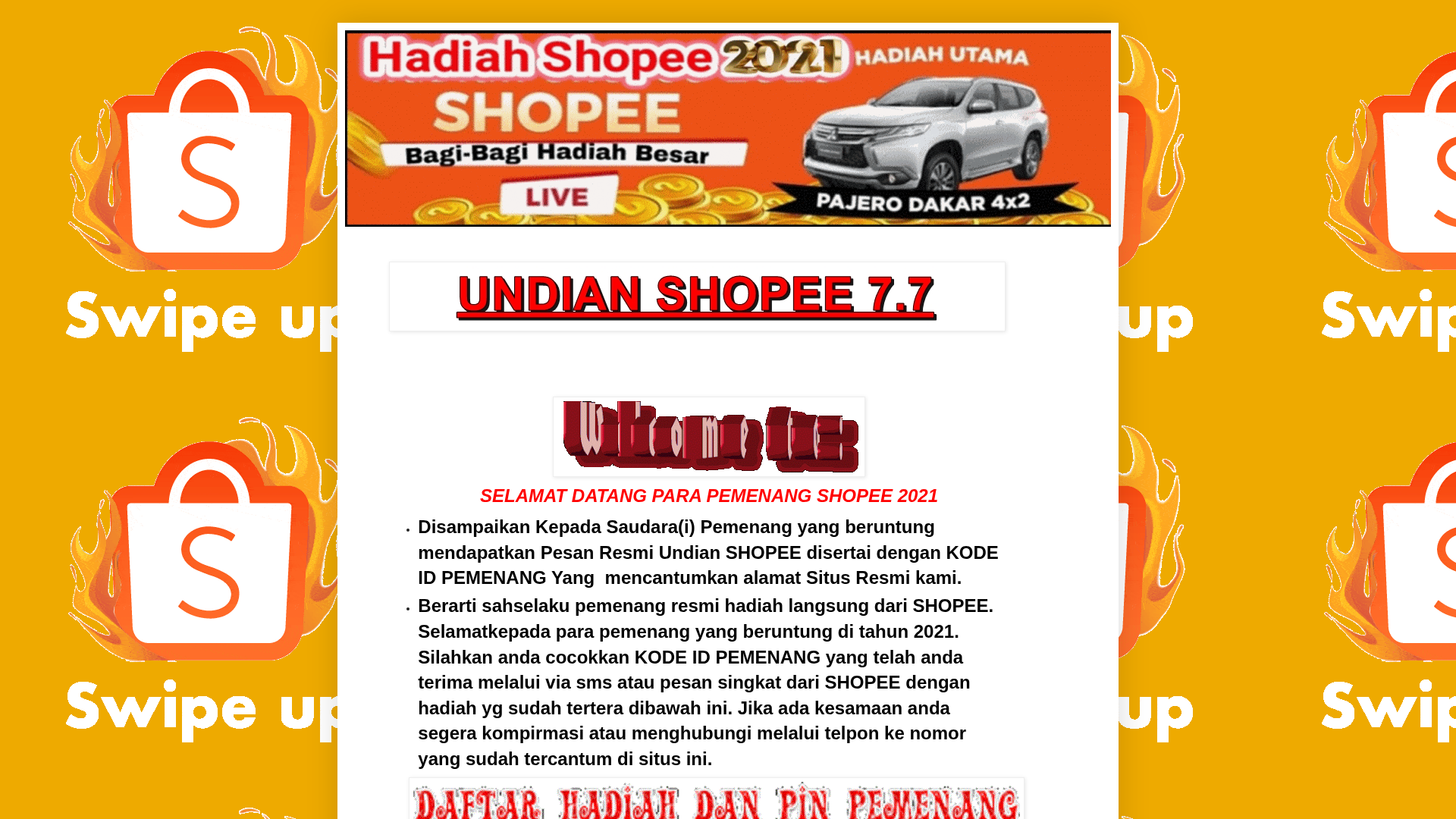 Screenshot of pemenangshopee87.blogspot.com