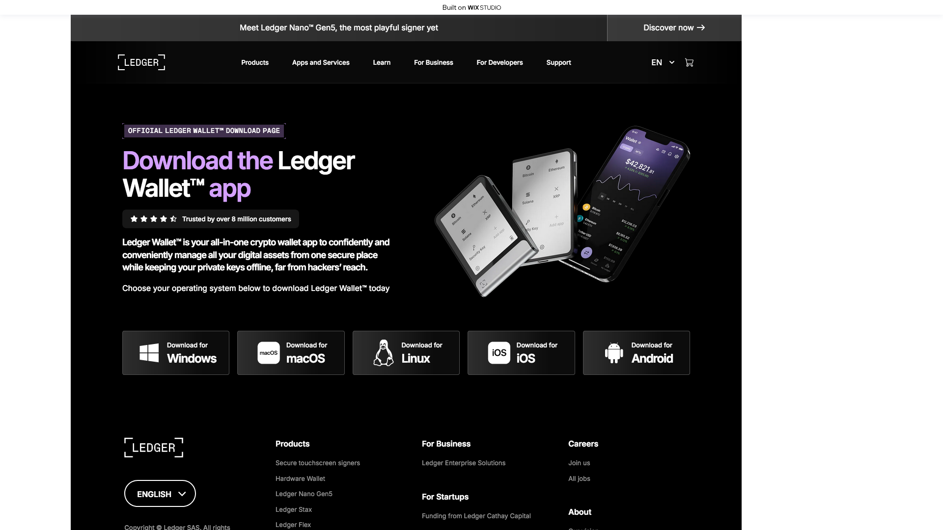 Screenshot of ledgrlive-open.wixstudio.com
