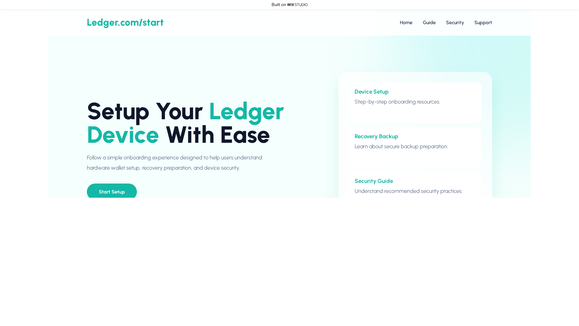 Screenshot of startio-ledgecom.wixstudio.com