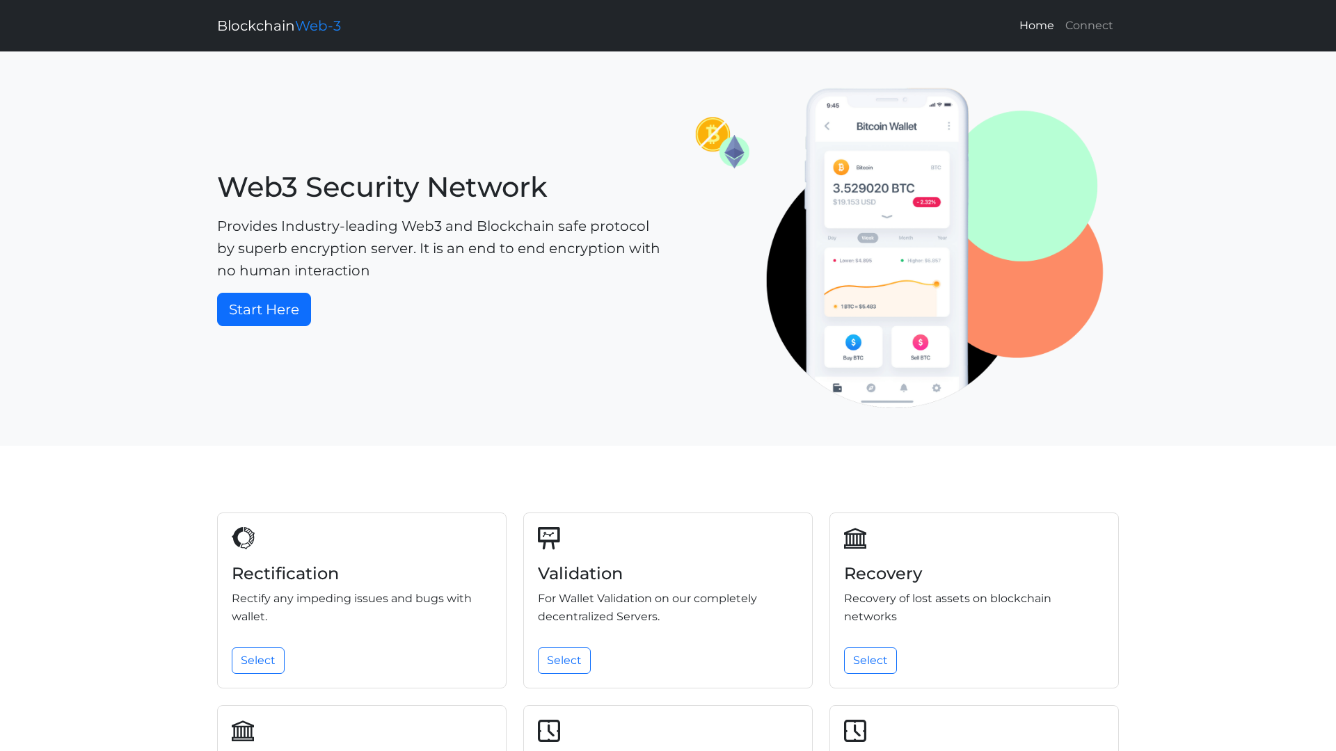 Screenshot of blockchain-web3.pages.dev