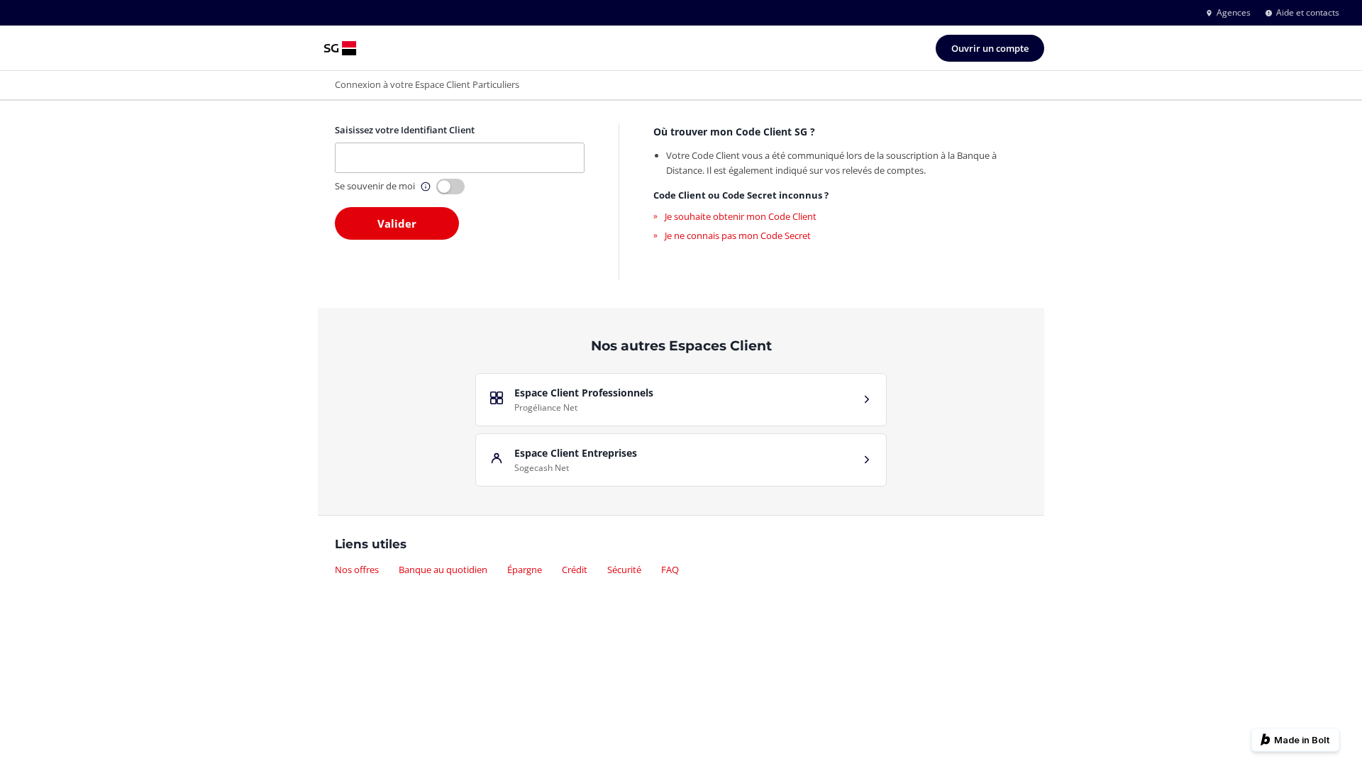 Screenshot of sginfo.bolt.host