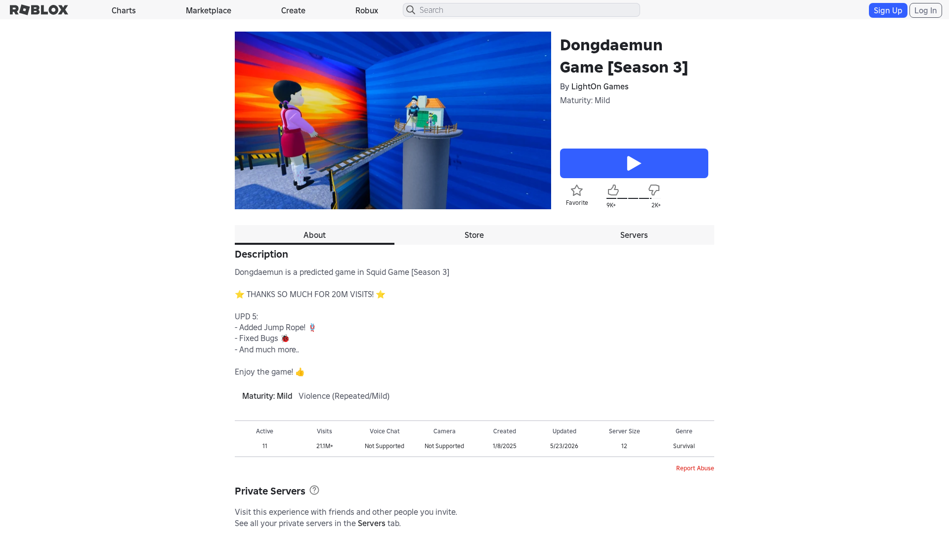 Screenshot of www.roblox.com.bi