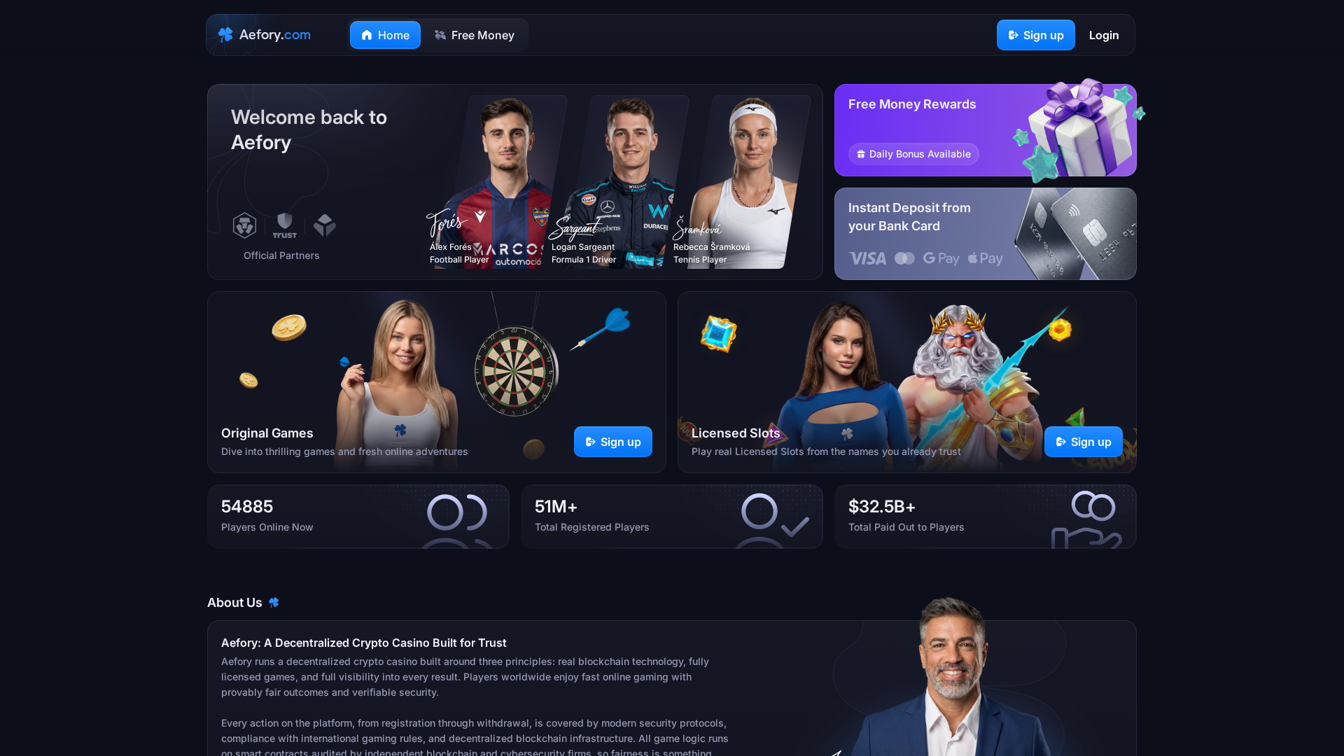 Screenshot of aefory.com