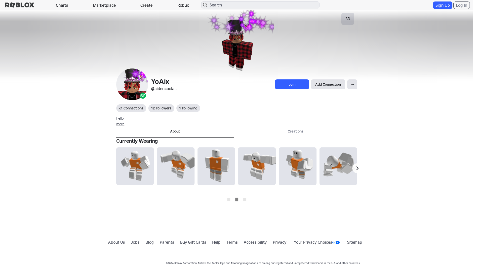 Screenshot of www.roblox.et
