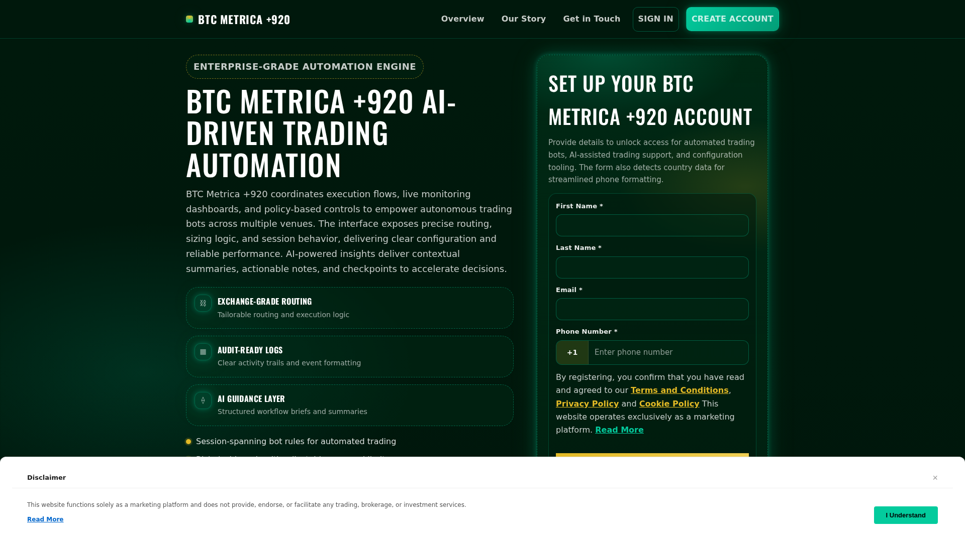 Screenshot of btcmetrica920.digital