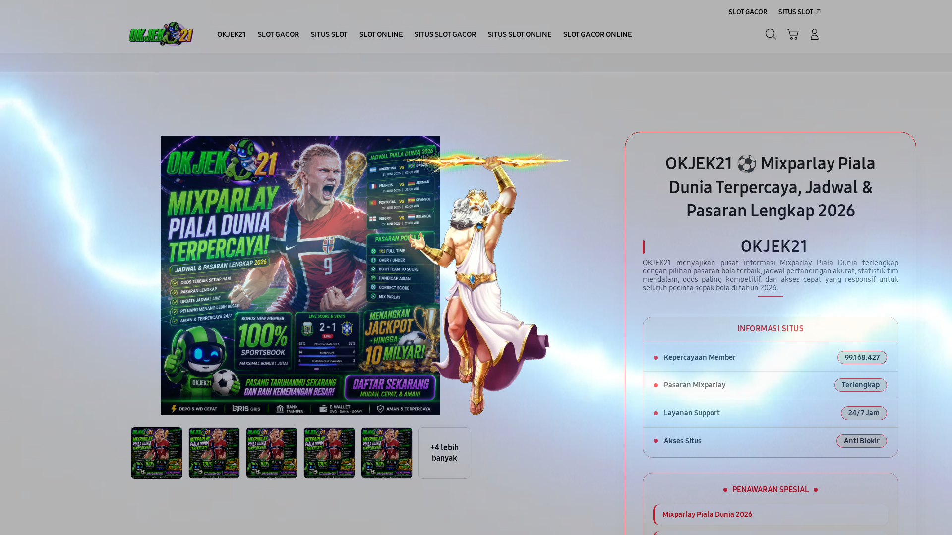 Screenshot of menyalaokjek21.com