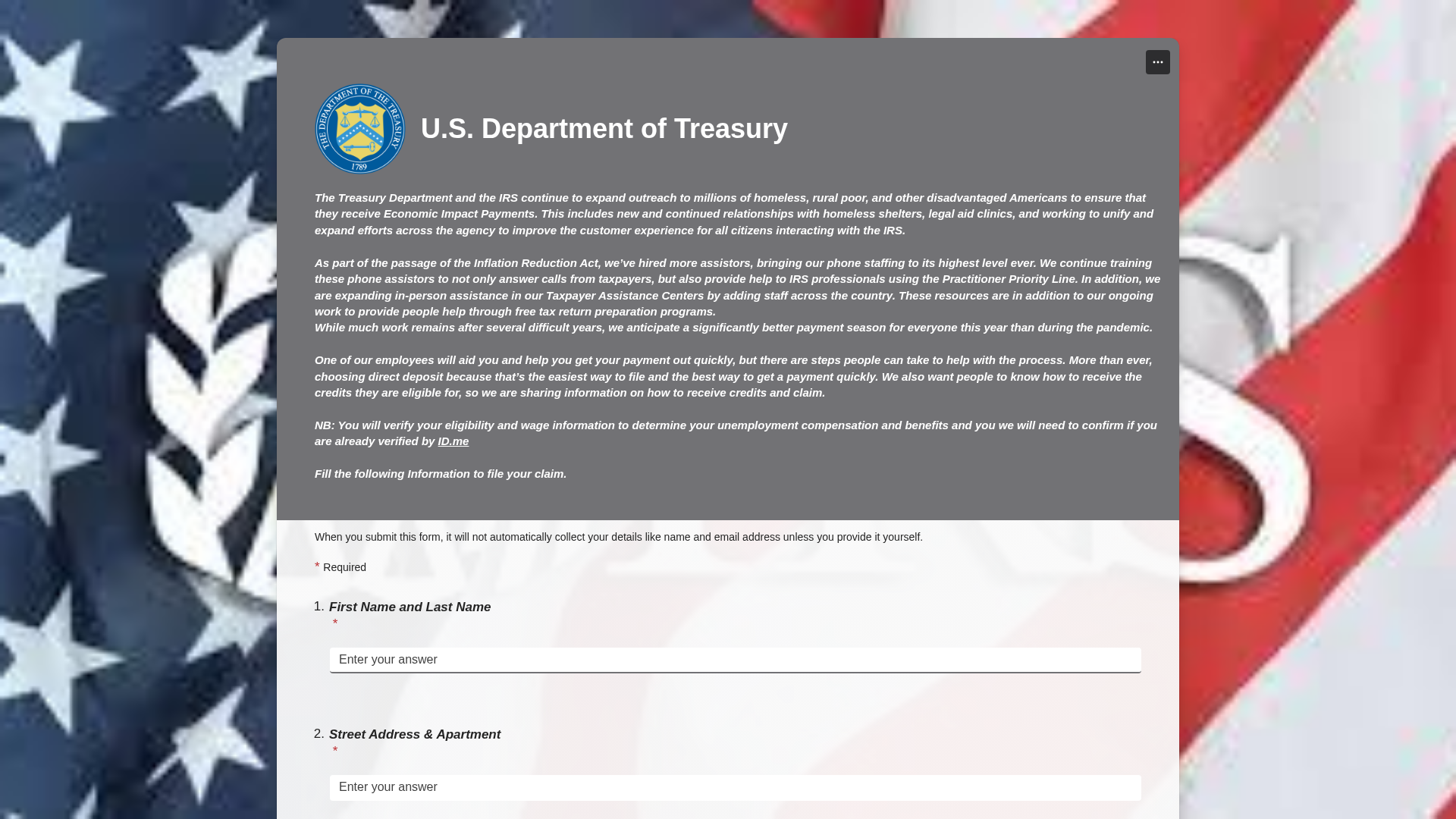 U.S. Department of Treasury
