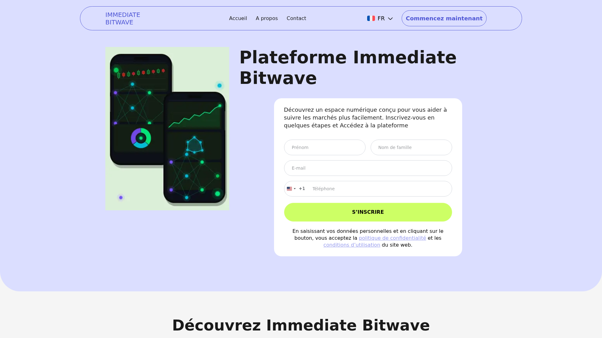 Screenshot of immediatebitwave-fr.live