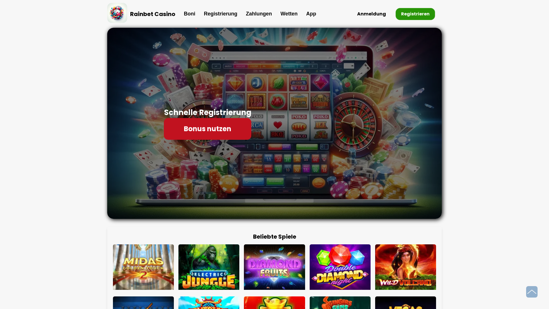 Screenshot of rainbet-casino-online24.de