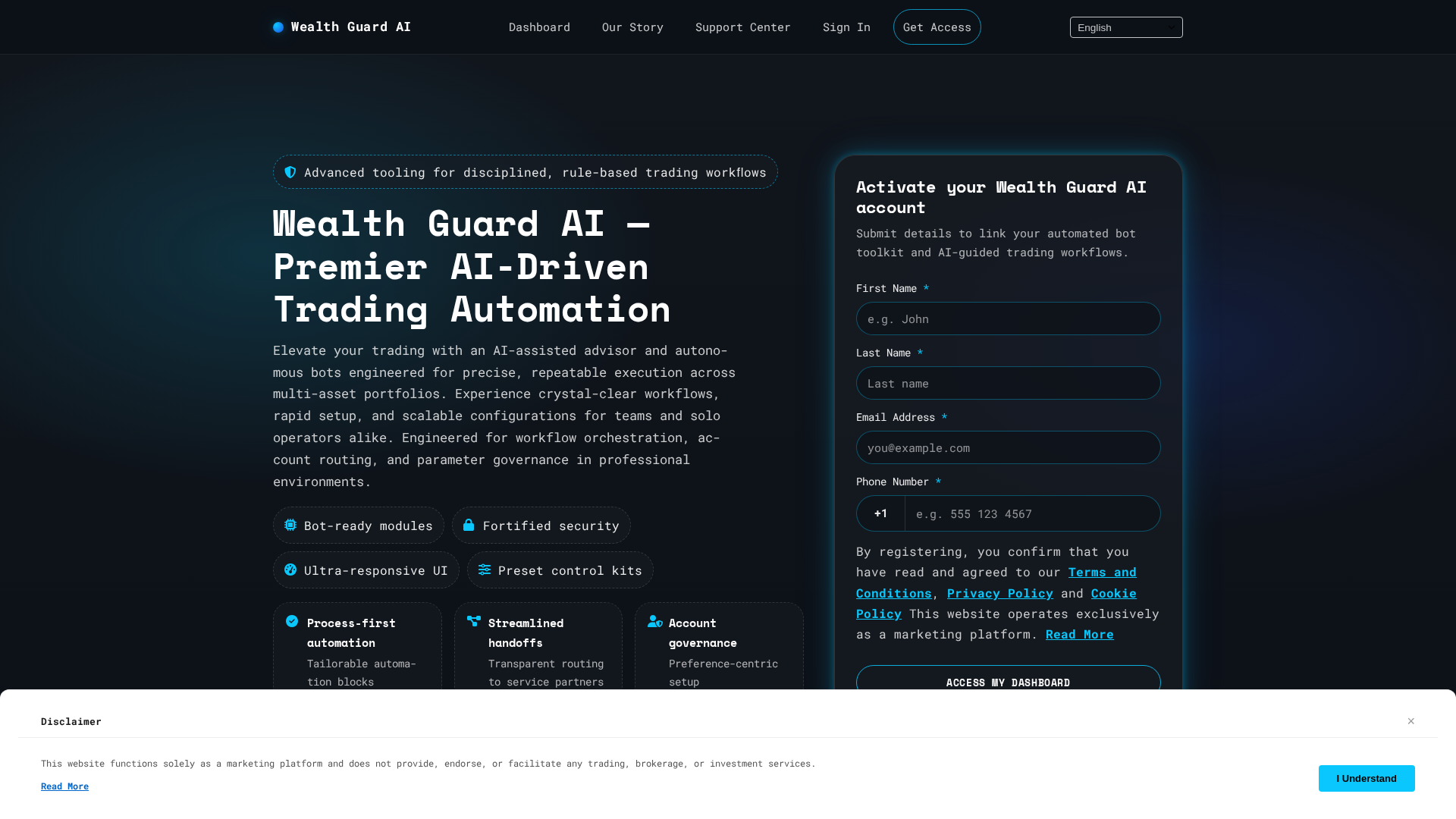 Screenshot of wealthguardai.digital