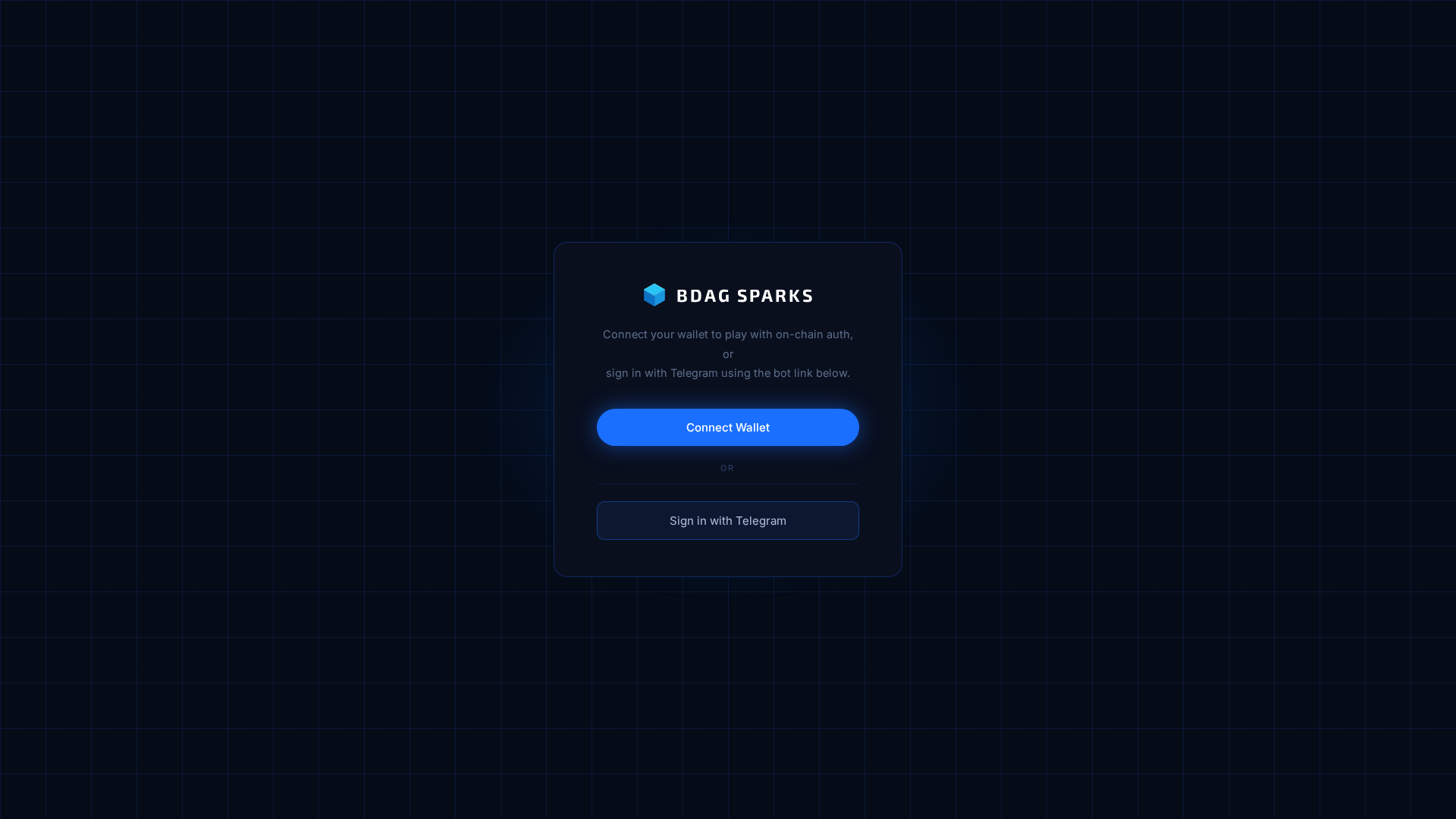 Screenshot of app.bdagsparks.network