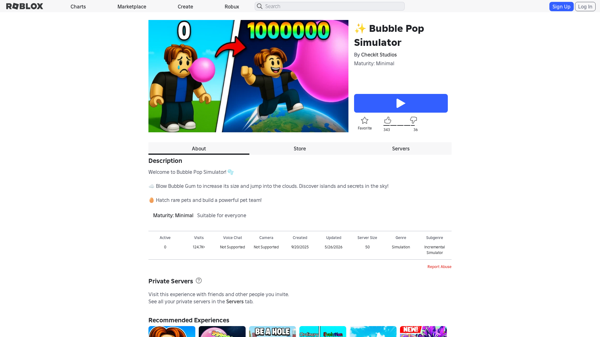 Screenshot of www.roblox.com.bi