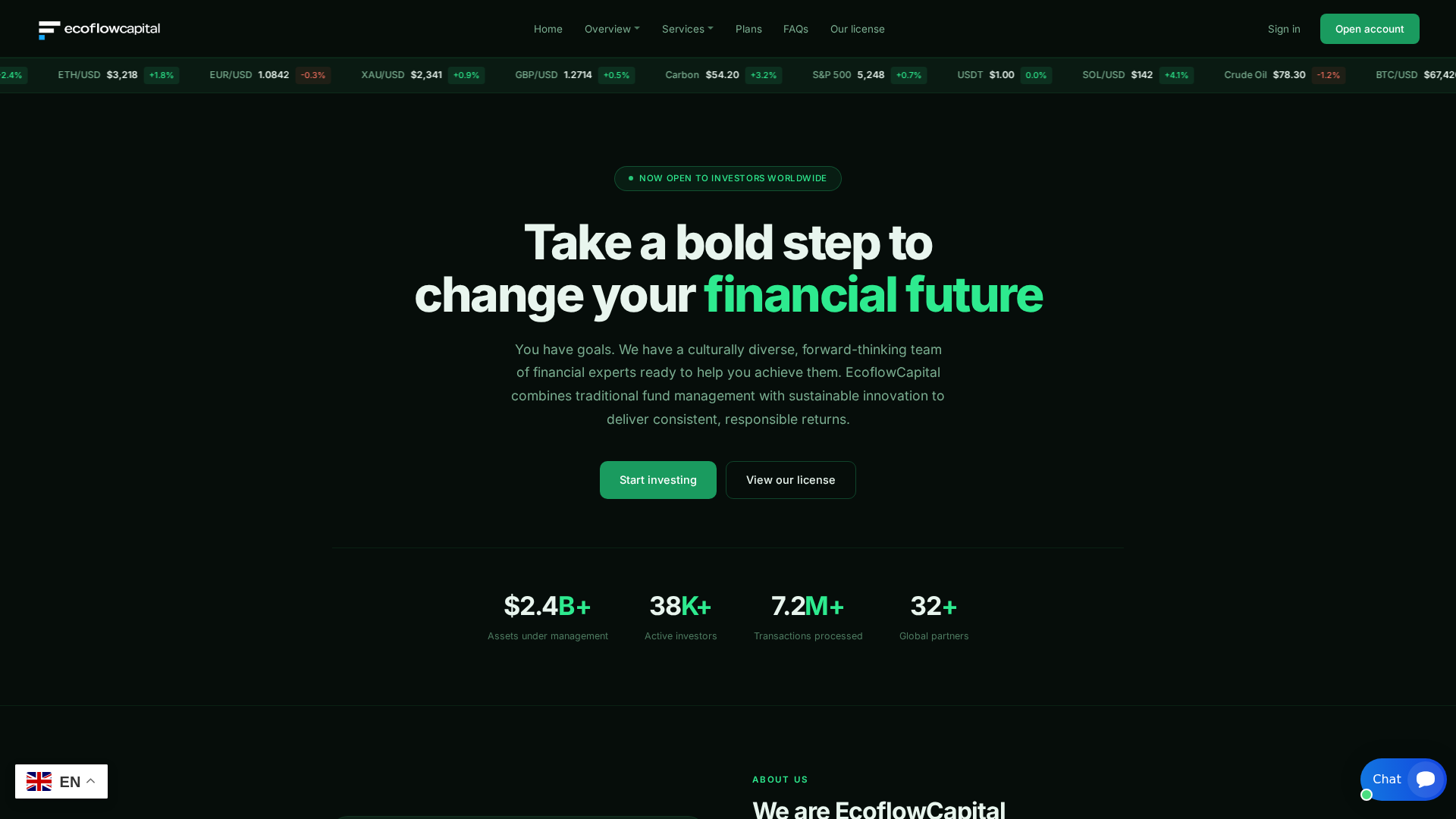 Screenshot of ecoflowcapital.com