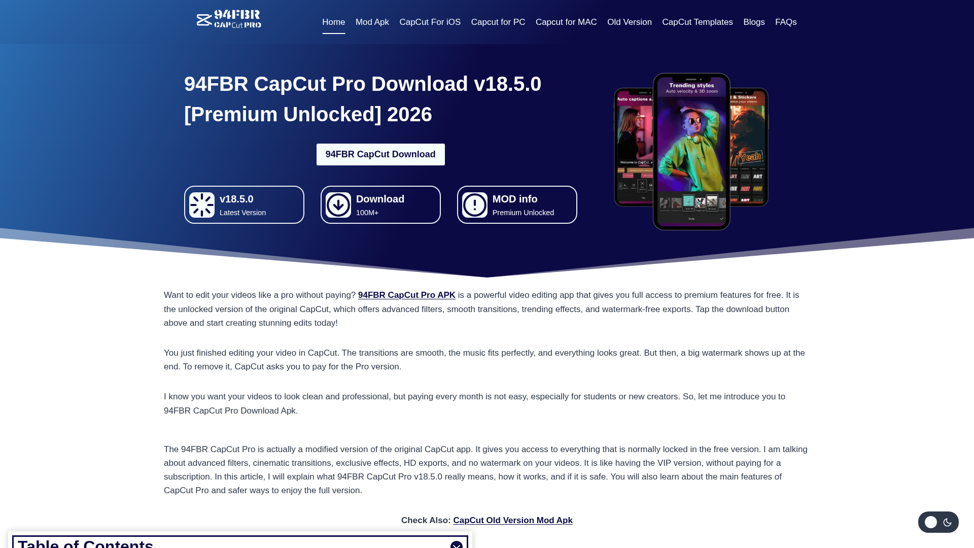 Screenshot of 94fbrcapcutpro.com