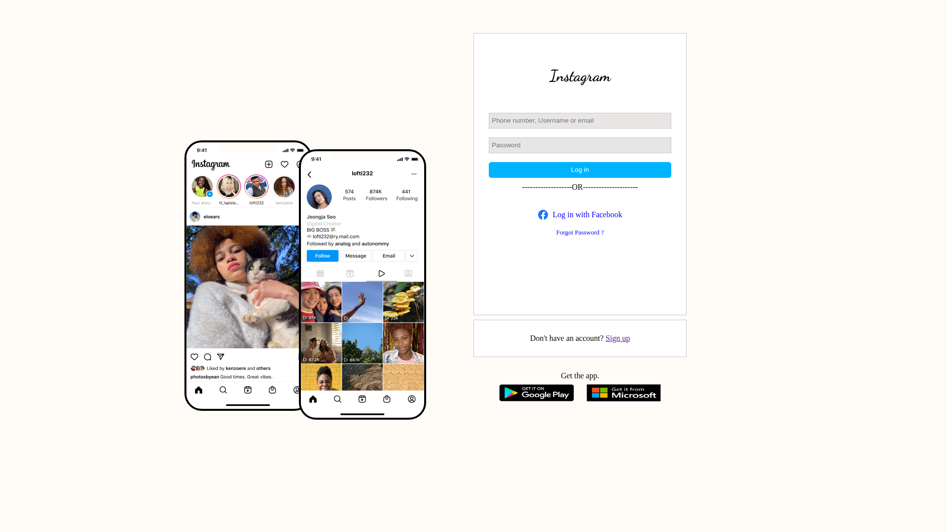 Screenshot of instagram-clone-inky-nine.vercel.app