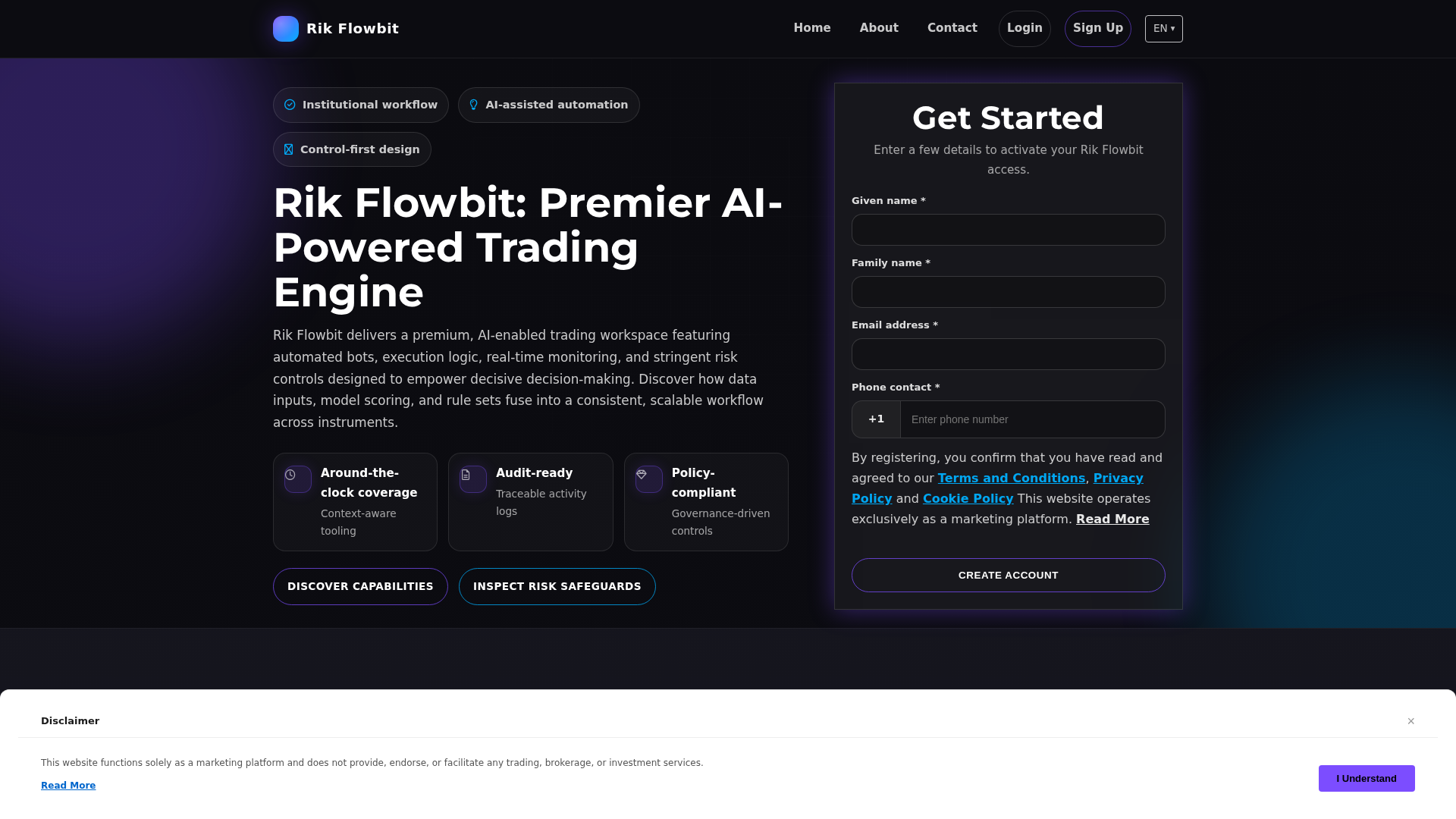 Screenshot of rikflowbit.digital