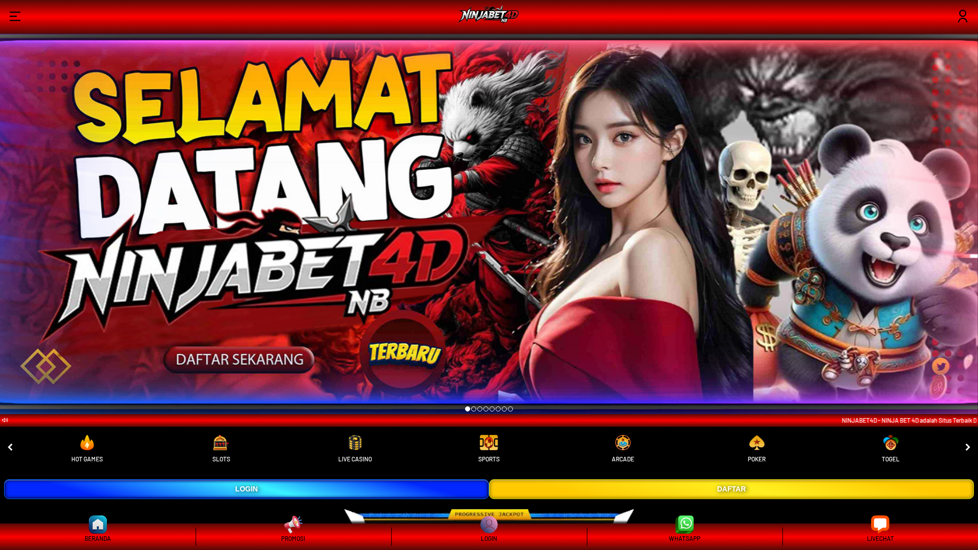 Screenshot of ninjabetplay.site
