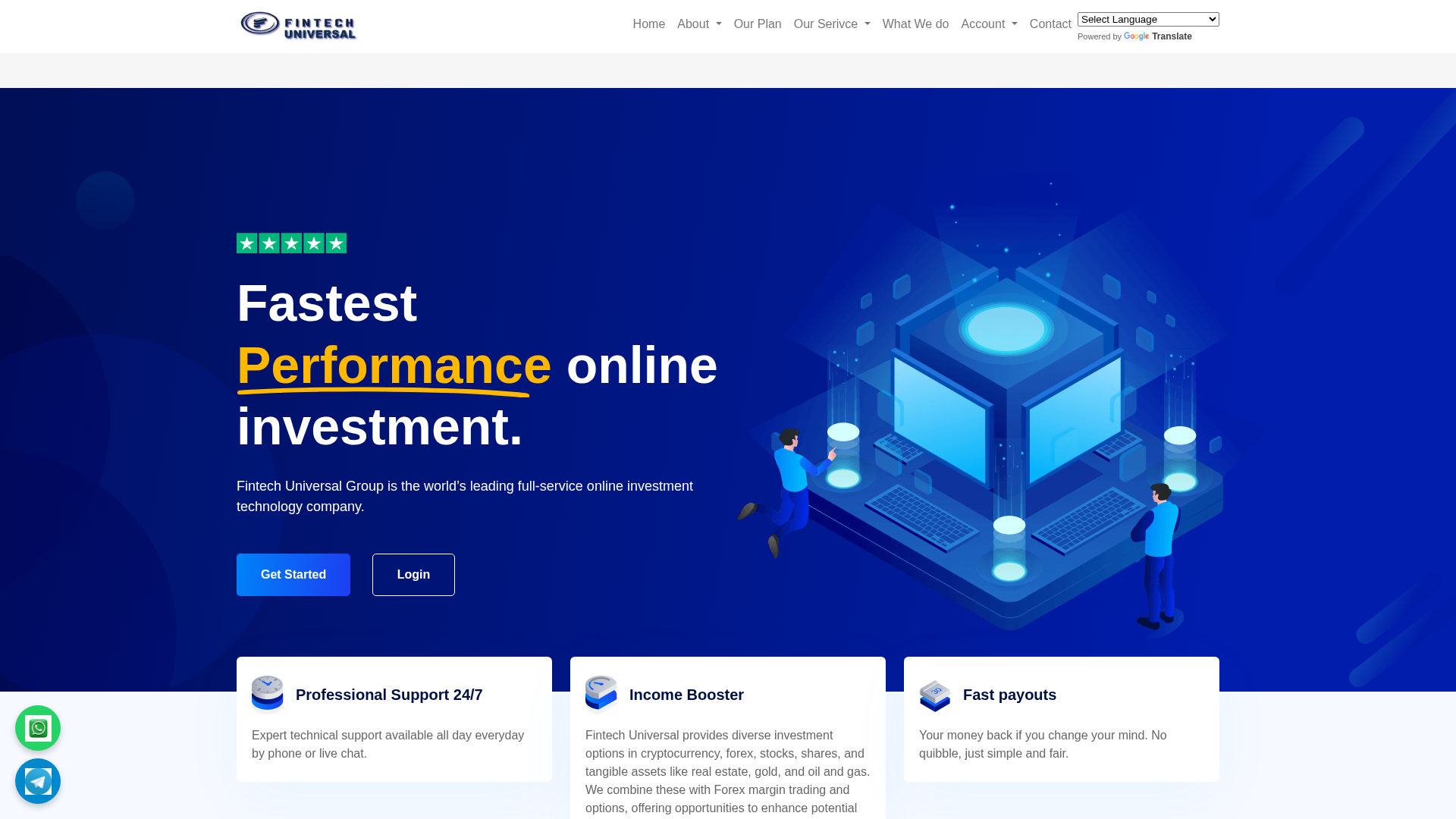 Screenshot of fintechuniversal.com