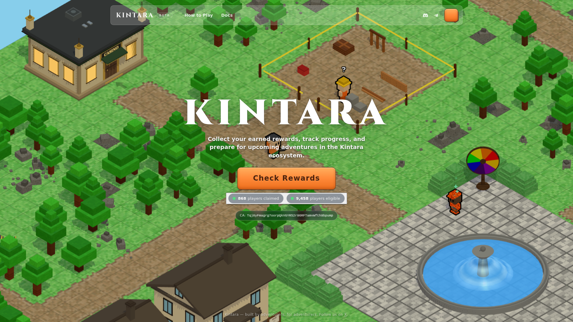 Screenshot of kintara-rewards.live