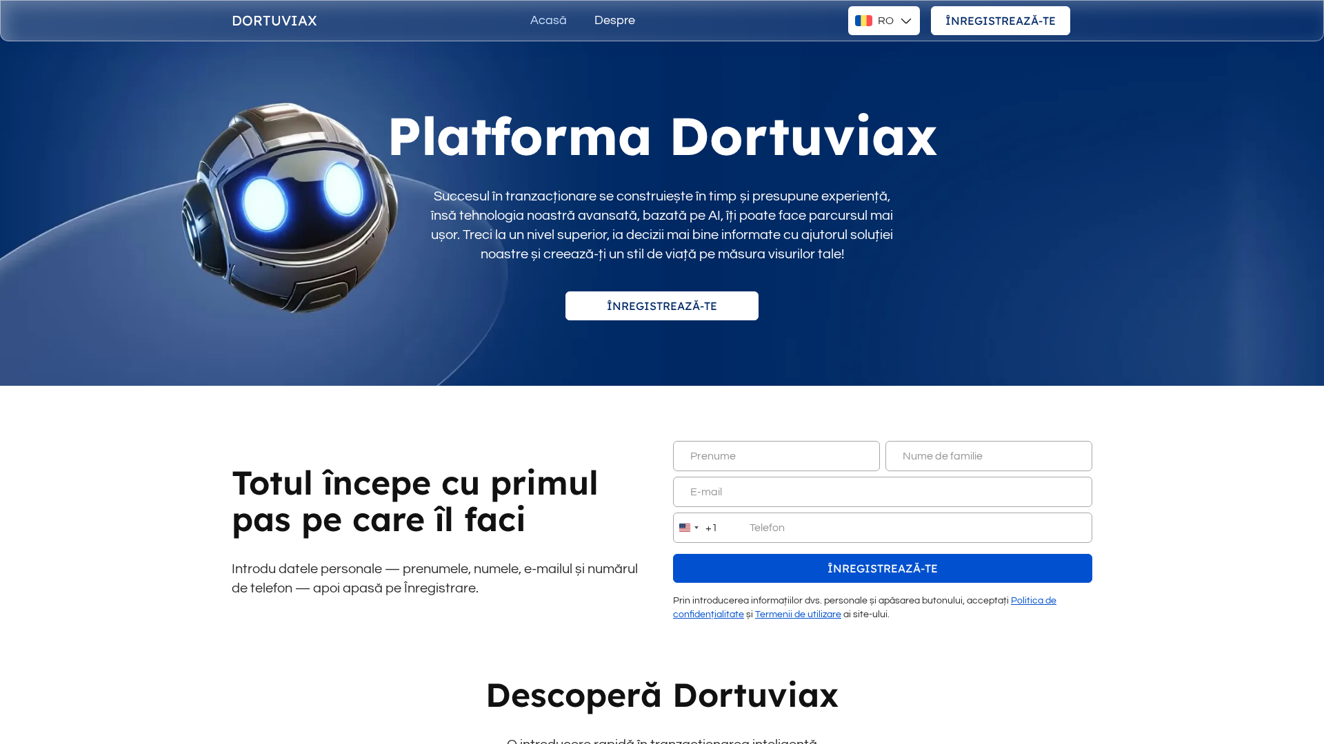 Screenshot of dortuviax-app.live