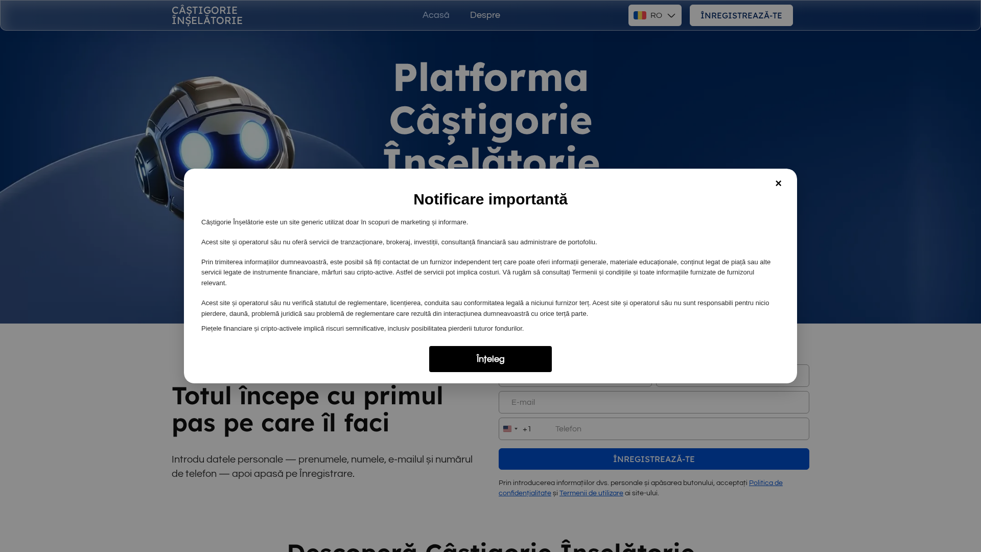 Screenshot of castigorieinselatorie-ro.live