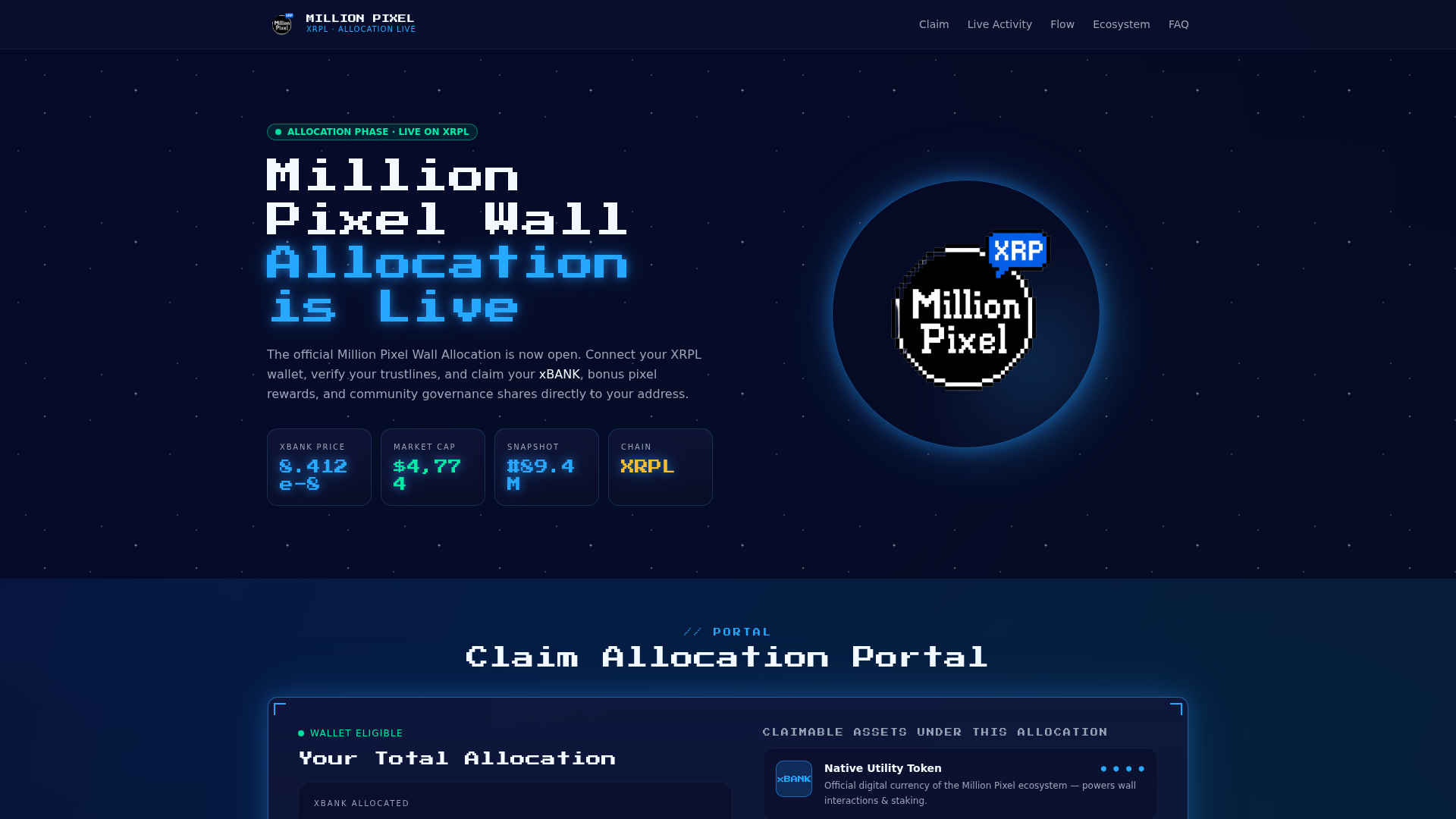 Screenshot of mpixel.info