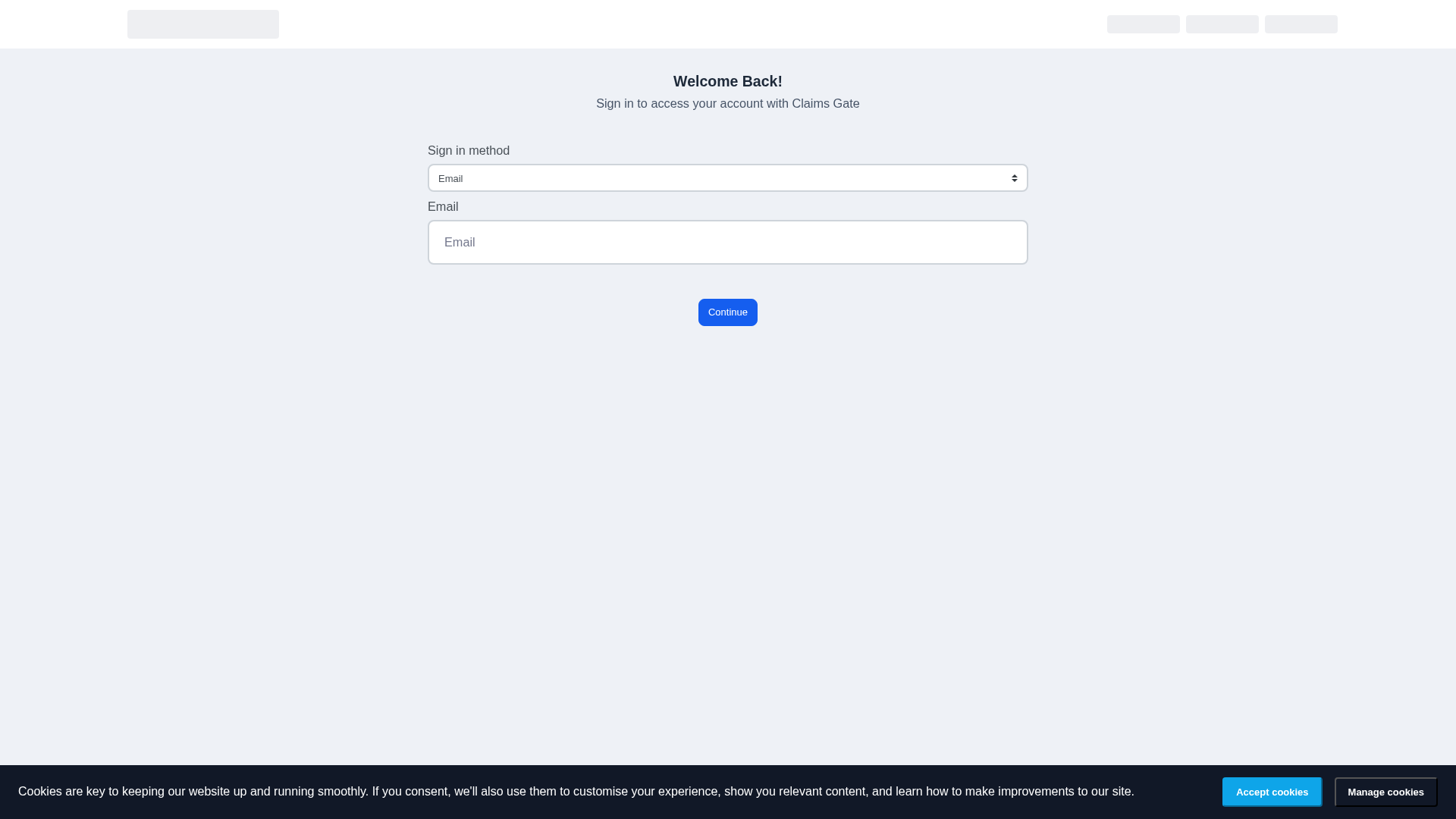 Screenshot of hausfeld.claimsgate.co.uk