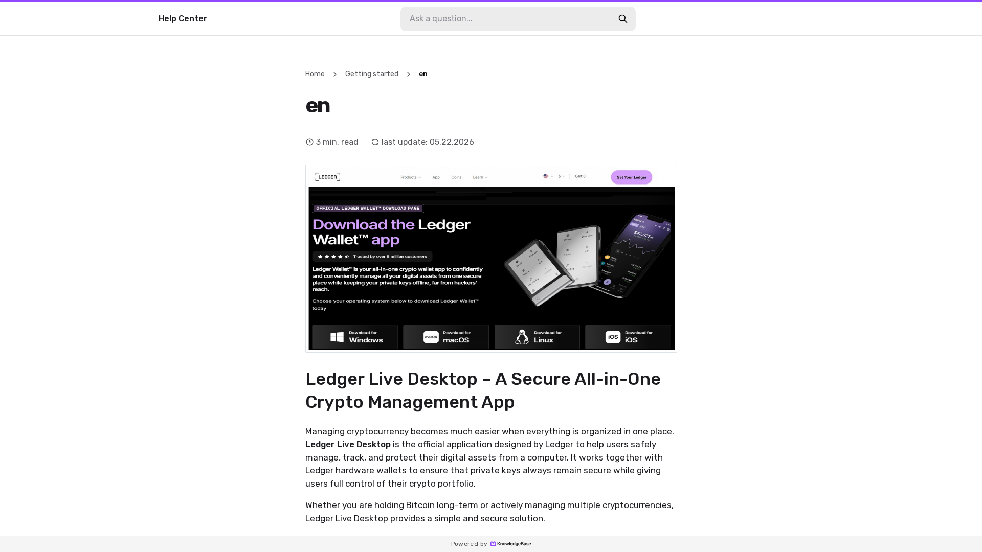 Screenshot of ldgrehomepage.kb.help