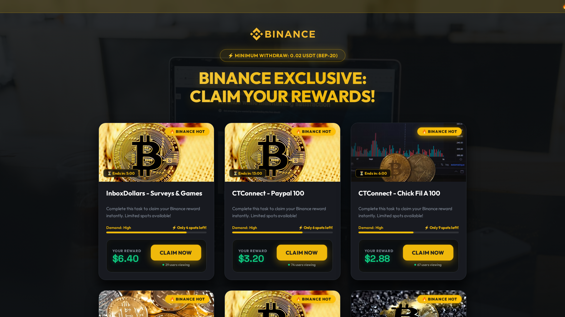 Screenshot of binance-offer.netlify.app