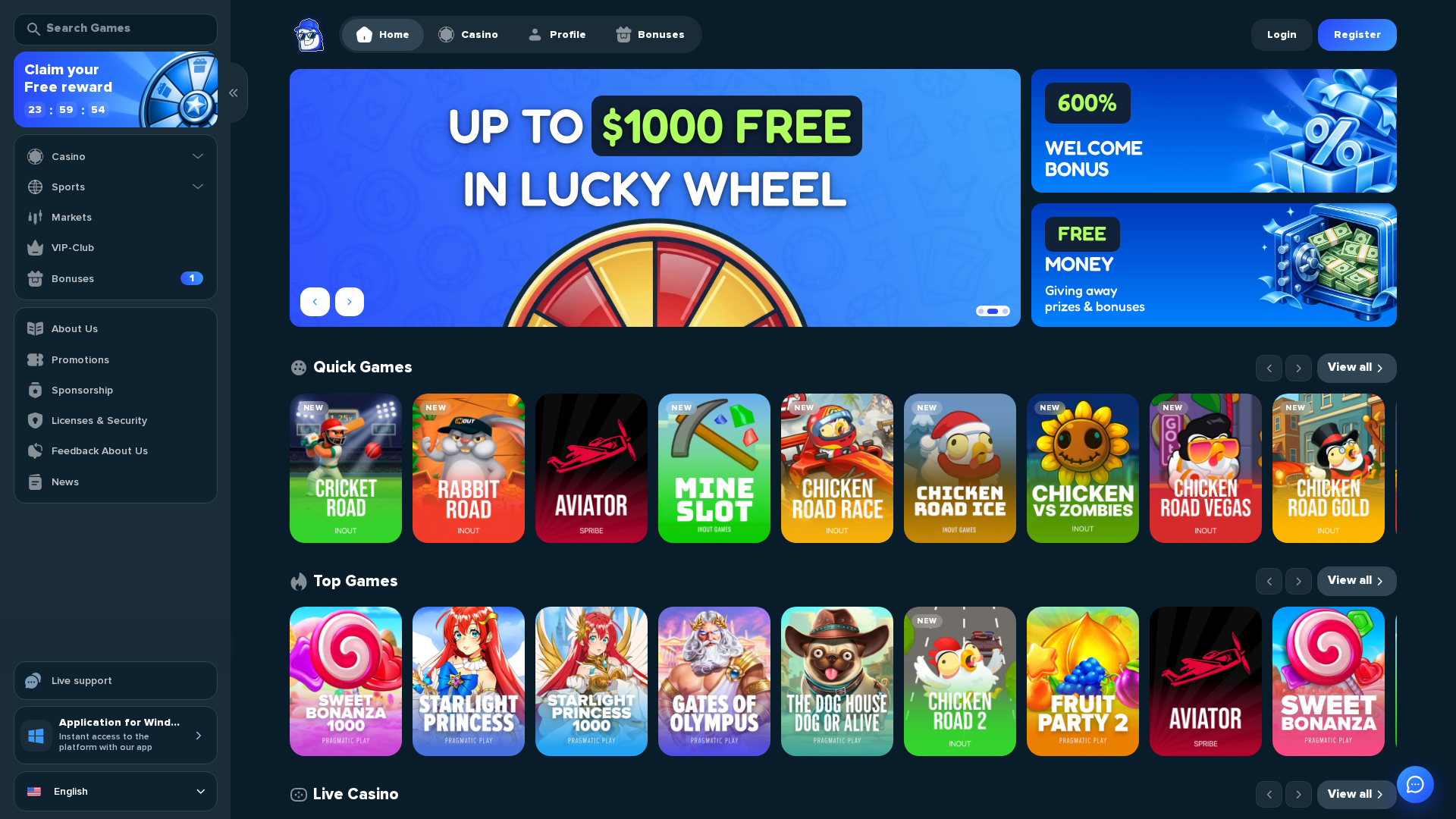Screenshot of agamews.slotoplays.com