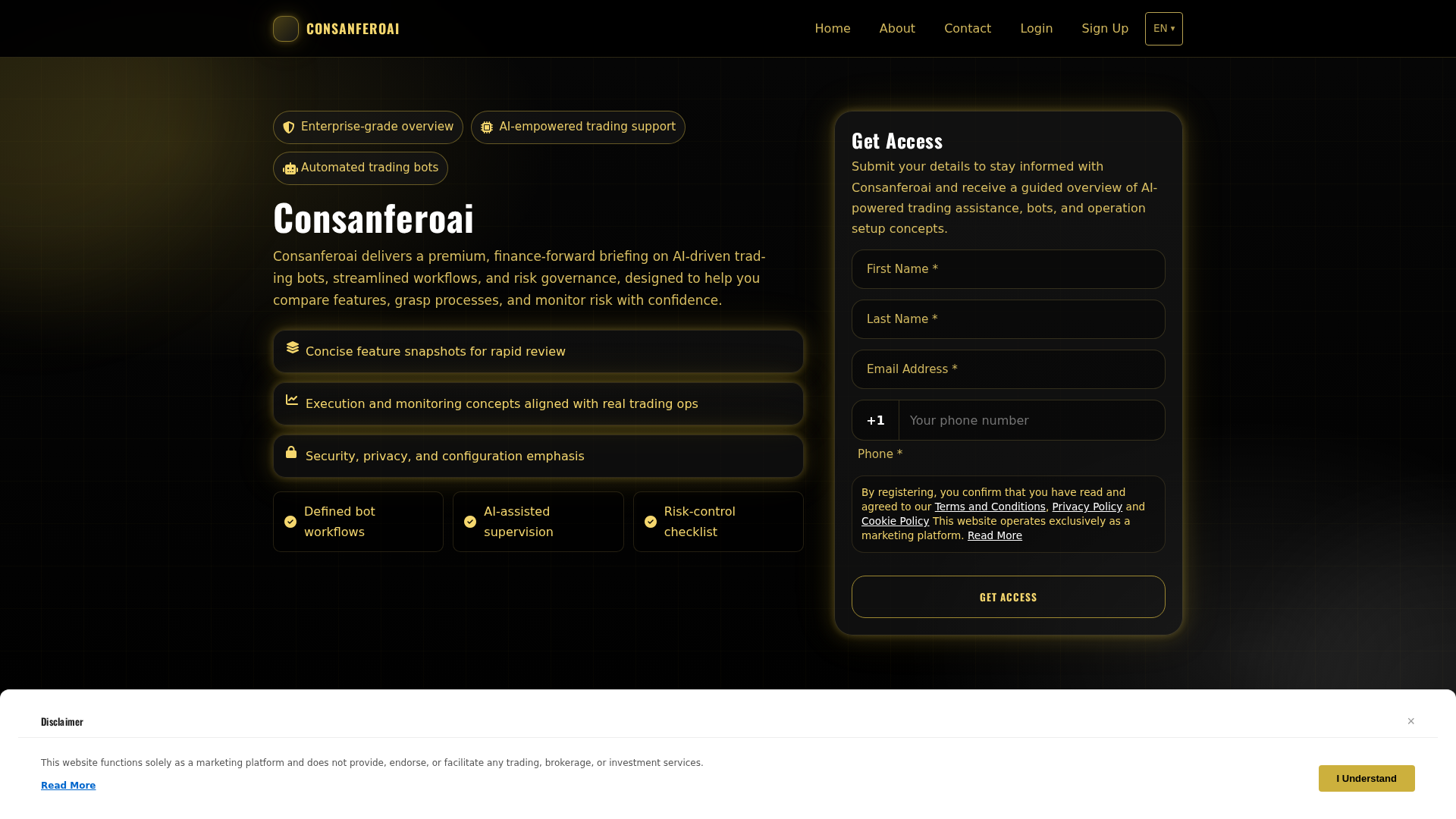 Screenshot of consanferoai.click