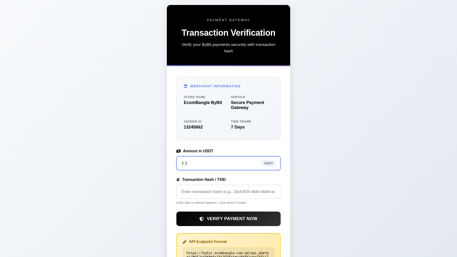 Screenshot of bybit.ecombangla.com.bd