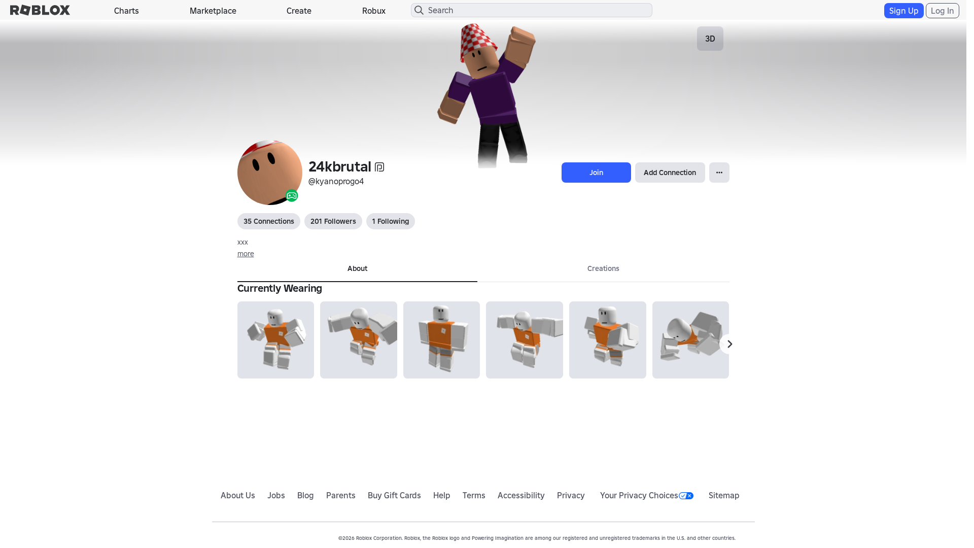 Screenshot of www.roblox.et
