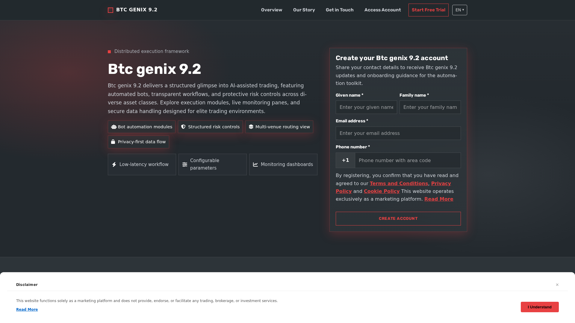 Screenshot of btcgenix9.pro